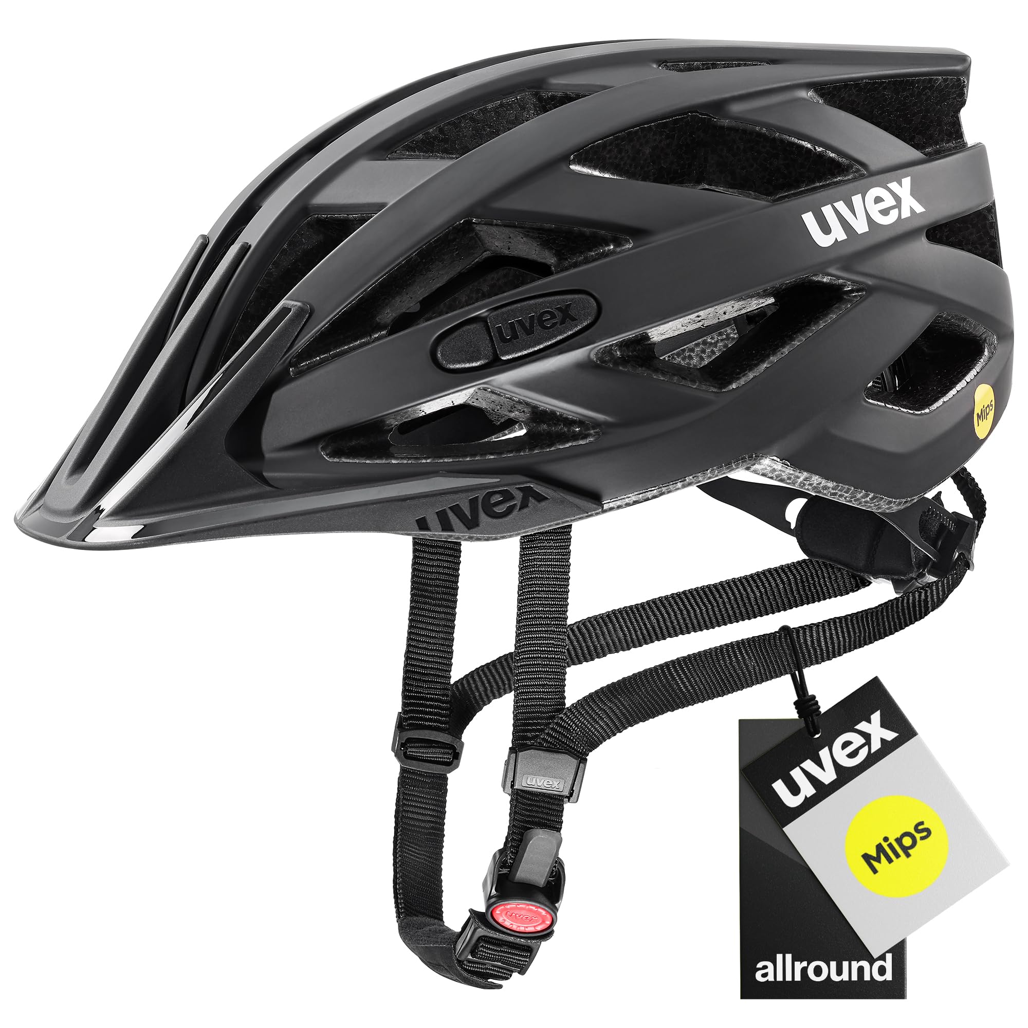 uvex i-vo cc MIPS bicycle helmet, All Black matt, 56-60 cm - S413613