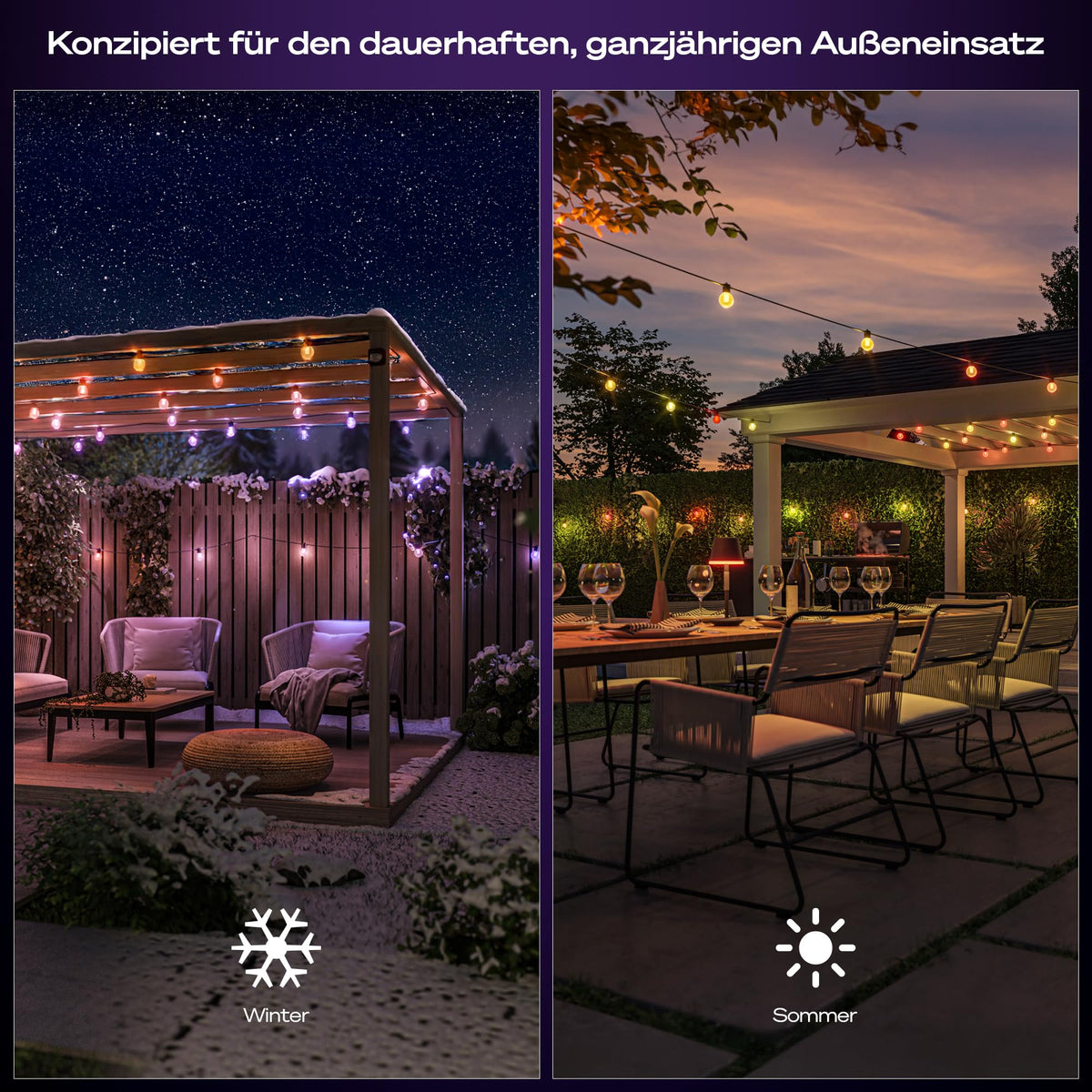 Philips Hue Festavia Globe Outdoor Light String, 21m, 30 Lamp Balls - 929004582001