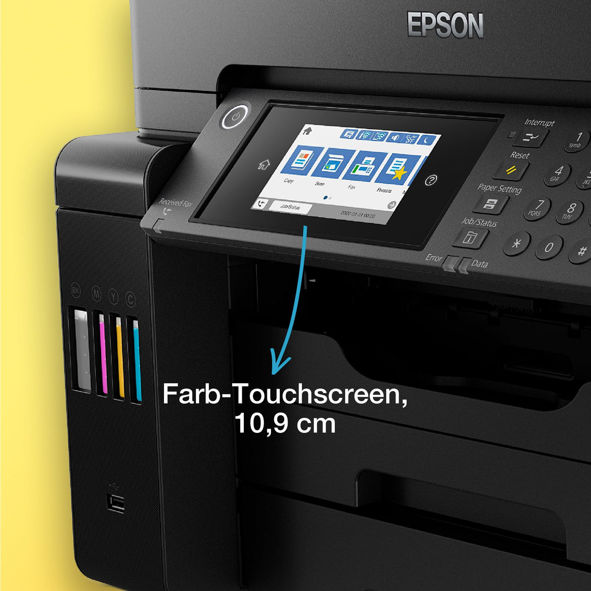 Epson EcoTank ET-16655 DIN-A3+-Multifunction Wi-Fi Ink Tank Printer with Fax - ET16655