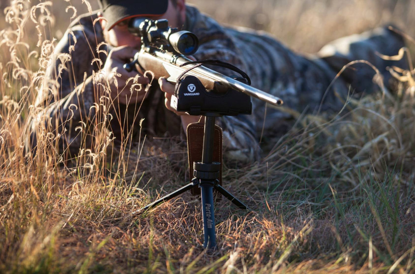 Vanguard weapon support tripod forend rest, black, 31 x 14.5 x 22.5~32 cm, Porta-aim - PORTA-AIM