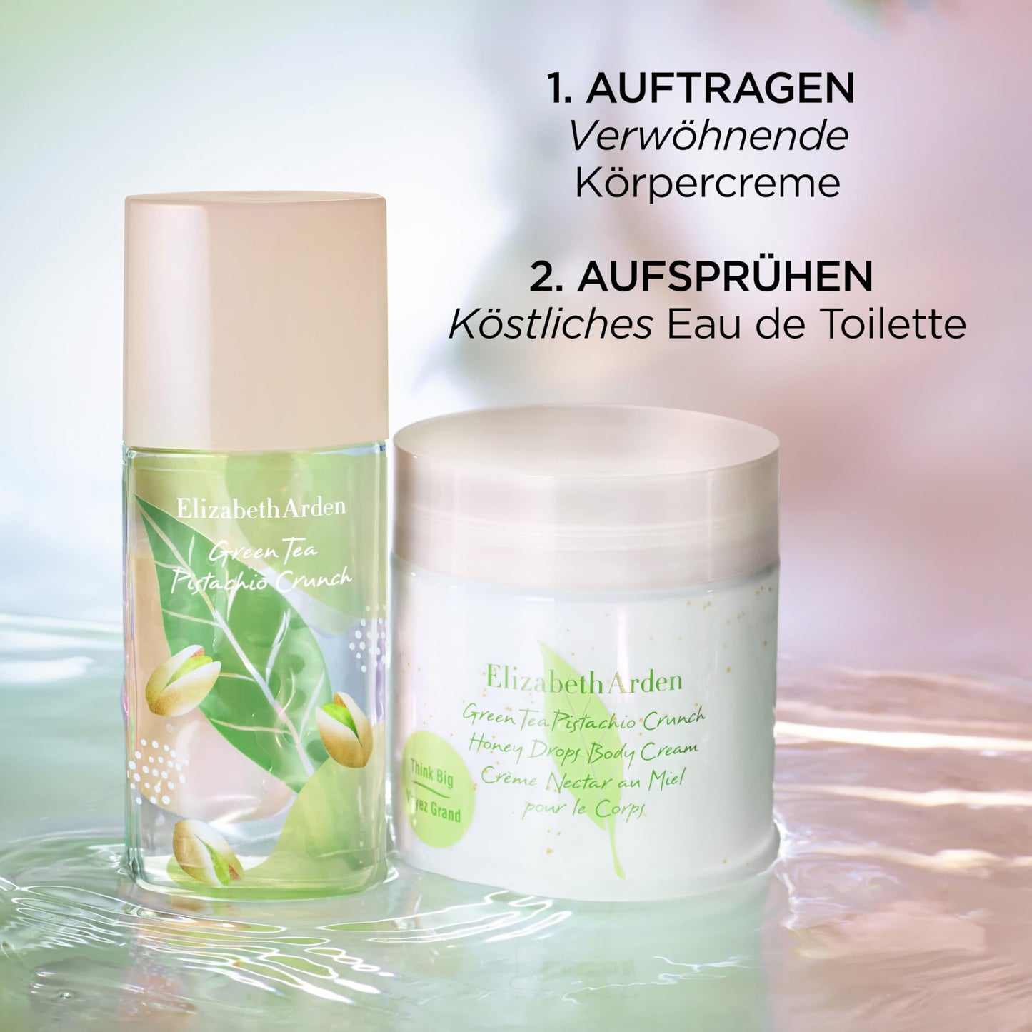 Elizabeth Arden Green Tea Pistachio Crunch Honey Drops, body cream enriched with pistachio, 500 ml - A0137300