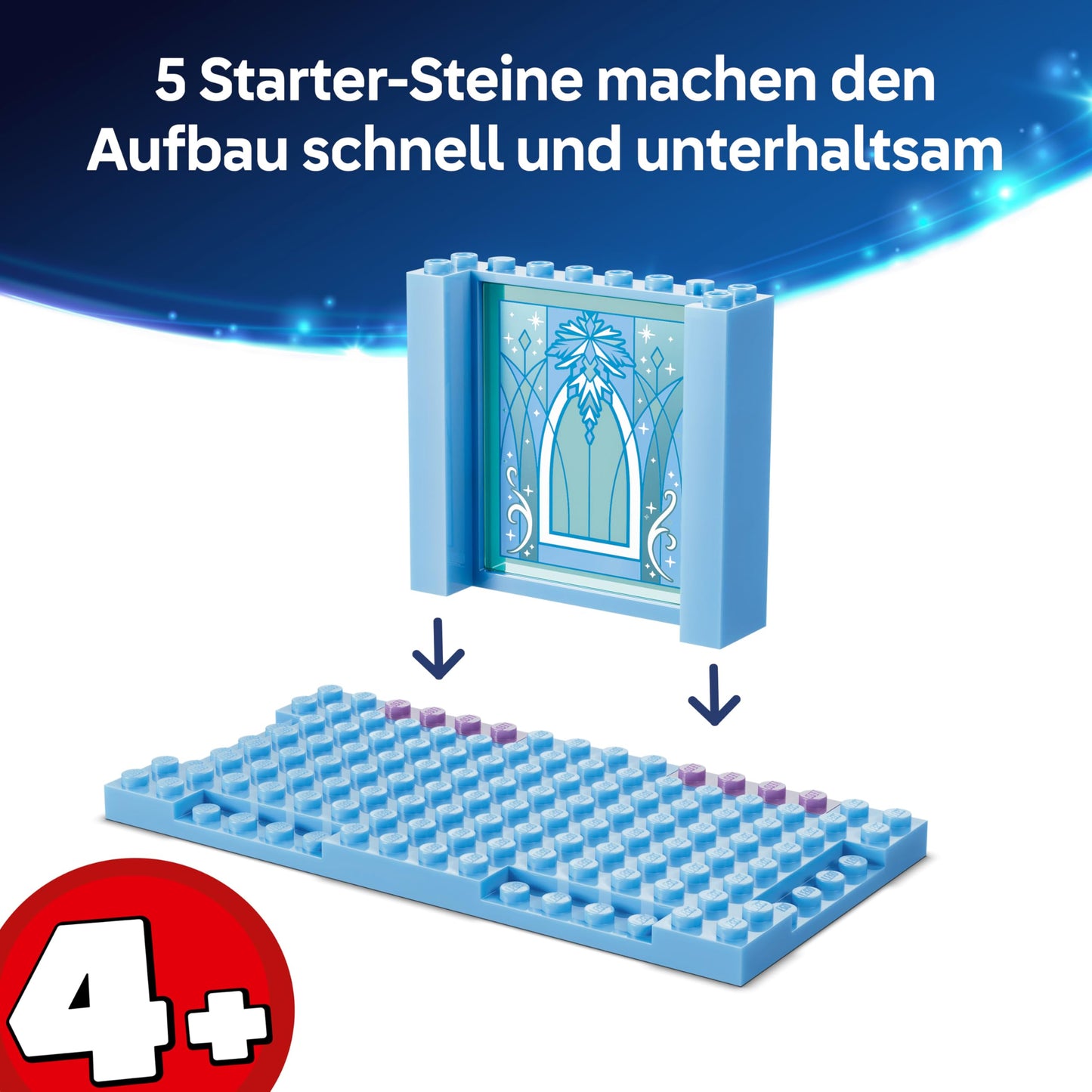 LEGO ǀ Disney Frozen Elsa's sleigh ride around the ice palace - toy including Anna and ELSA mini dolls, Olaf figure as well as railway tracks and snow wagon - gift for girls aged 4 and over - 43281