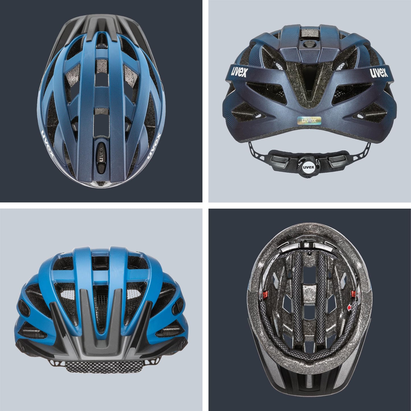 uvex i-vo cc bicycle helmet, deep space matt, 52-57 cm - S413423