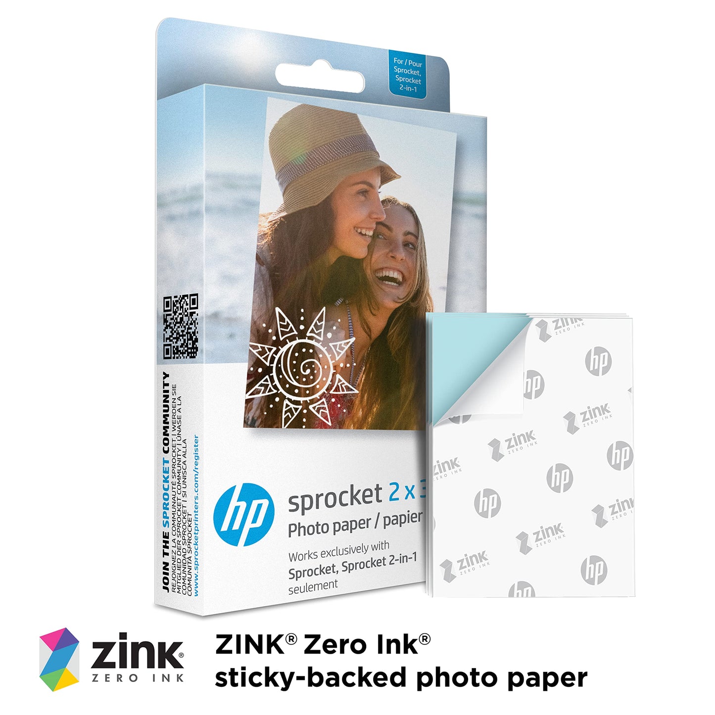 HP Sprocket Premium Zink vorgeschnittenes - HPIZ2X320EU