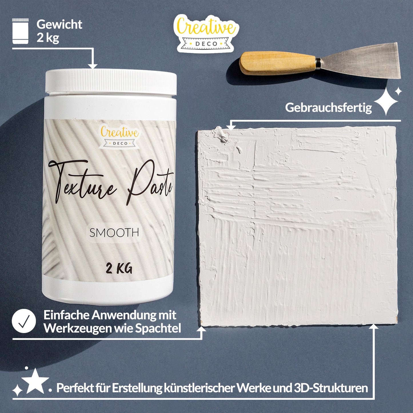 Creative Deco smooth texture paste