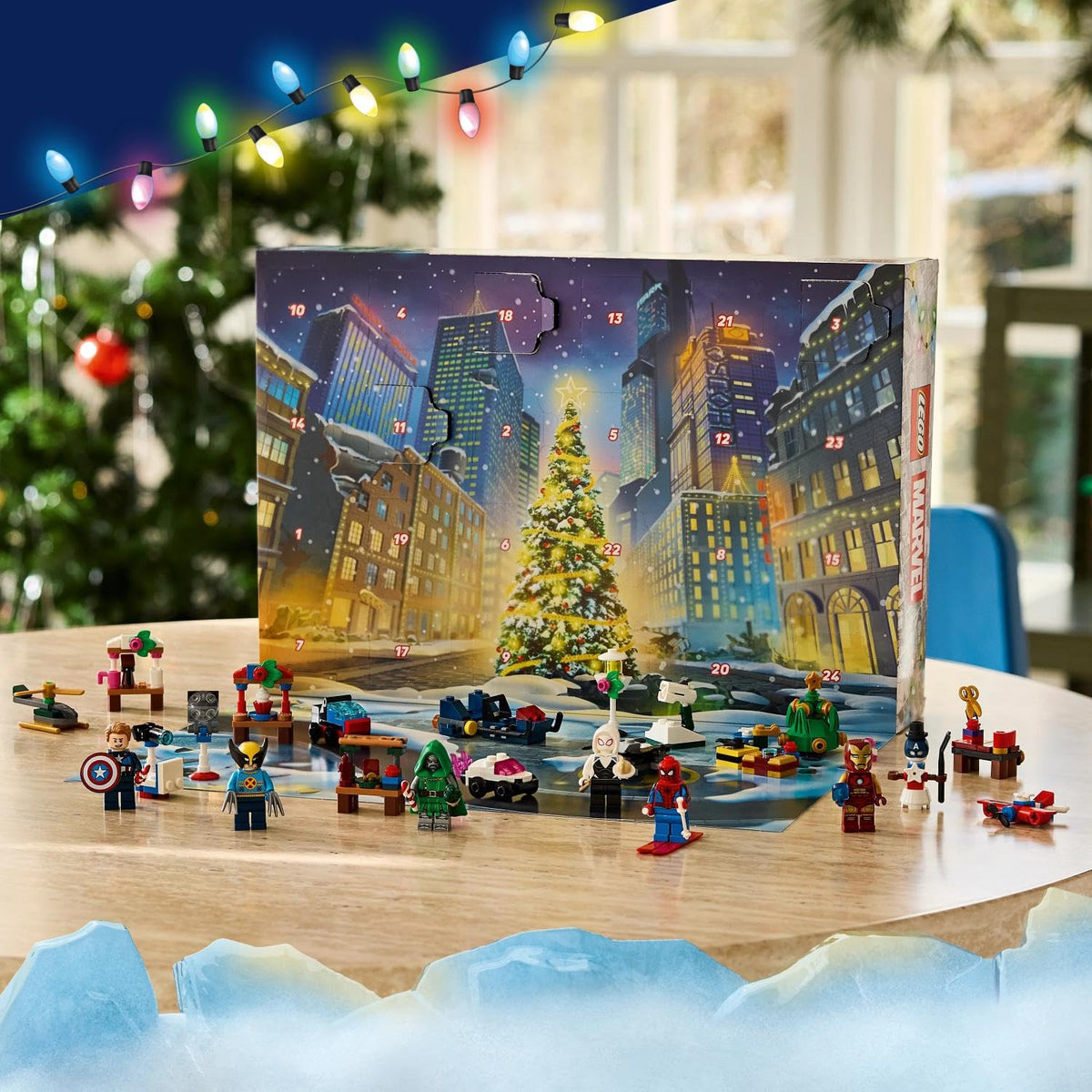 LEGO | Marvel Advent Calendar 2026 - Pre-Christmas Gift Toy - 24 Superhero Surprises with 6 Minifigures, Airplane & Car - Gift for Fans and Boys and Girls aged 6 and up - 76340