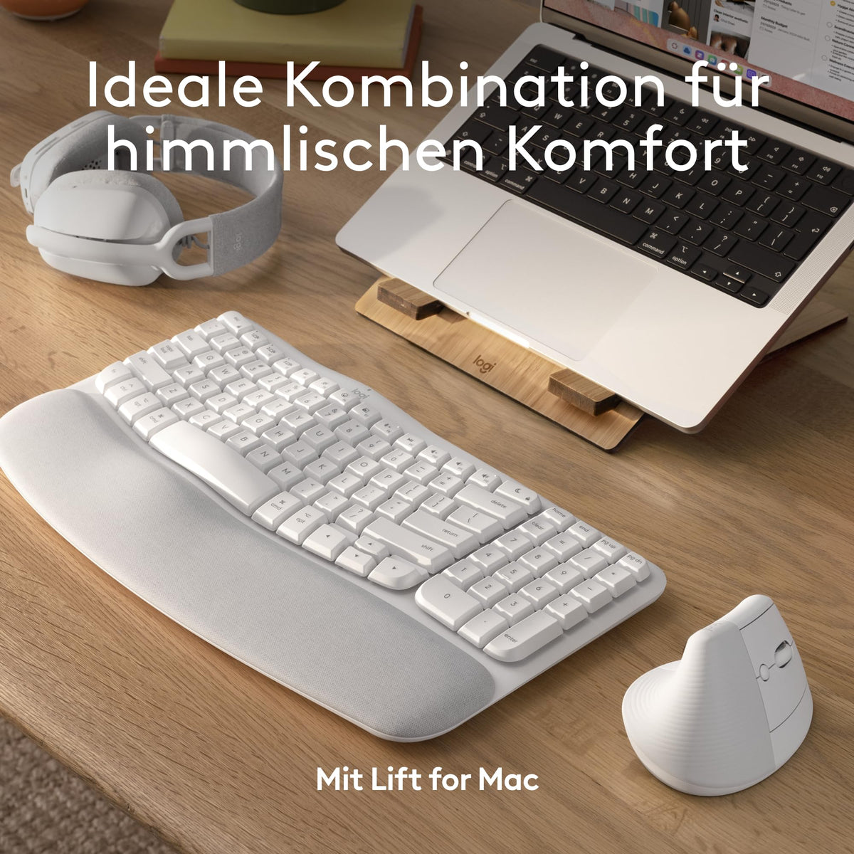 Logitech Wave Keys for Mac, wireless ergonomic - 920-012404