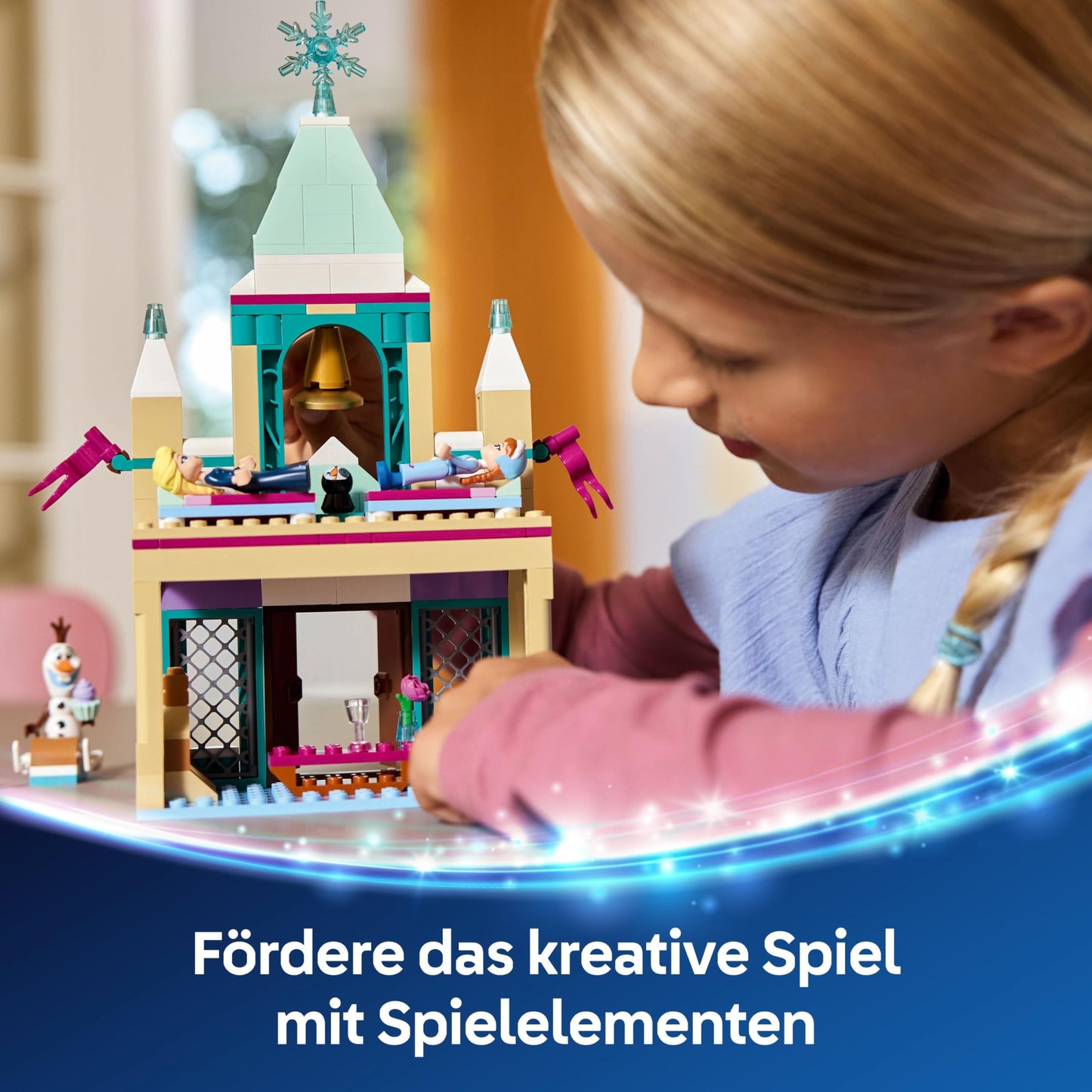 LEGO ǀ Disney Frozen The Arendelle Castle - Toy with Anna & ELSA minifigures as well as Olaf & Penguin figures - Princess castle toy - Creative gift for girls aged 5 and over - 43265