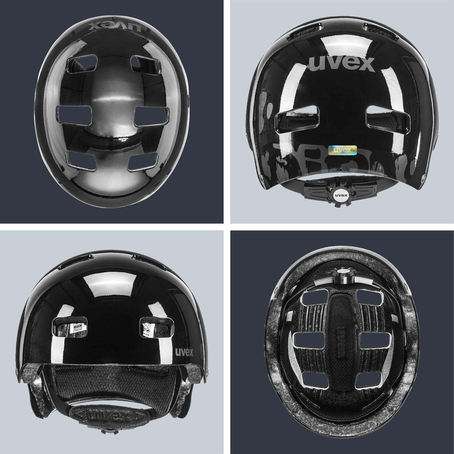 Uvex children's bicycle helmet Kid 3, dirt bike black, 51-55 cm - S414819