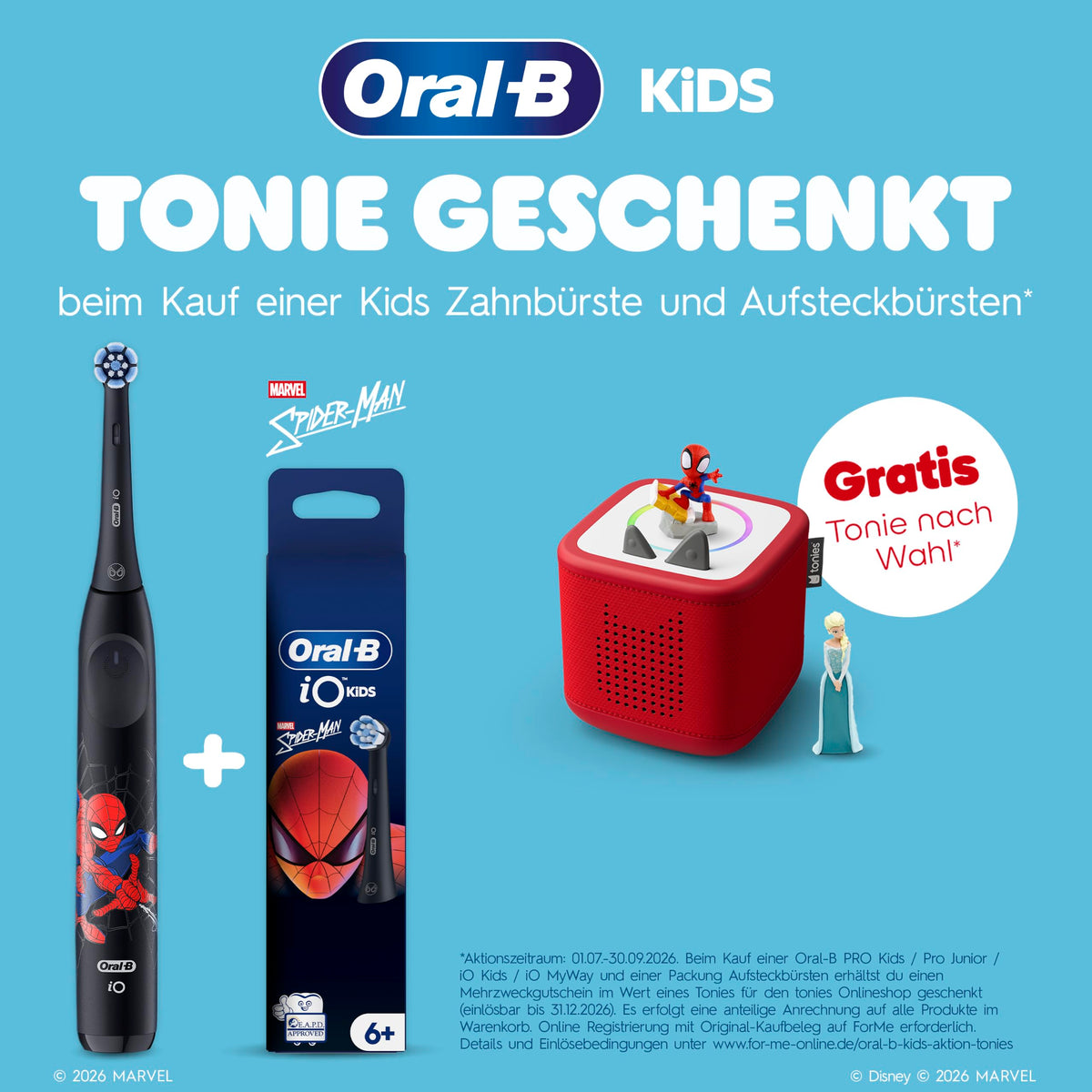 Oral-B iO Kids 6+ Disney Stitch Electric Toothbrush for Kids, Blue - 8700216931663