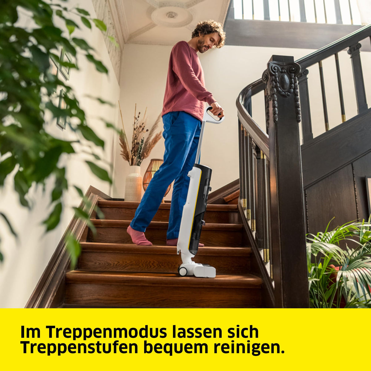 KÄRCHER FCV 4 Dry Extra Cordless Vacuum Mop with 4 Cleaning Modes - 1.056-136.0