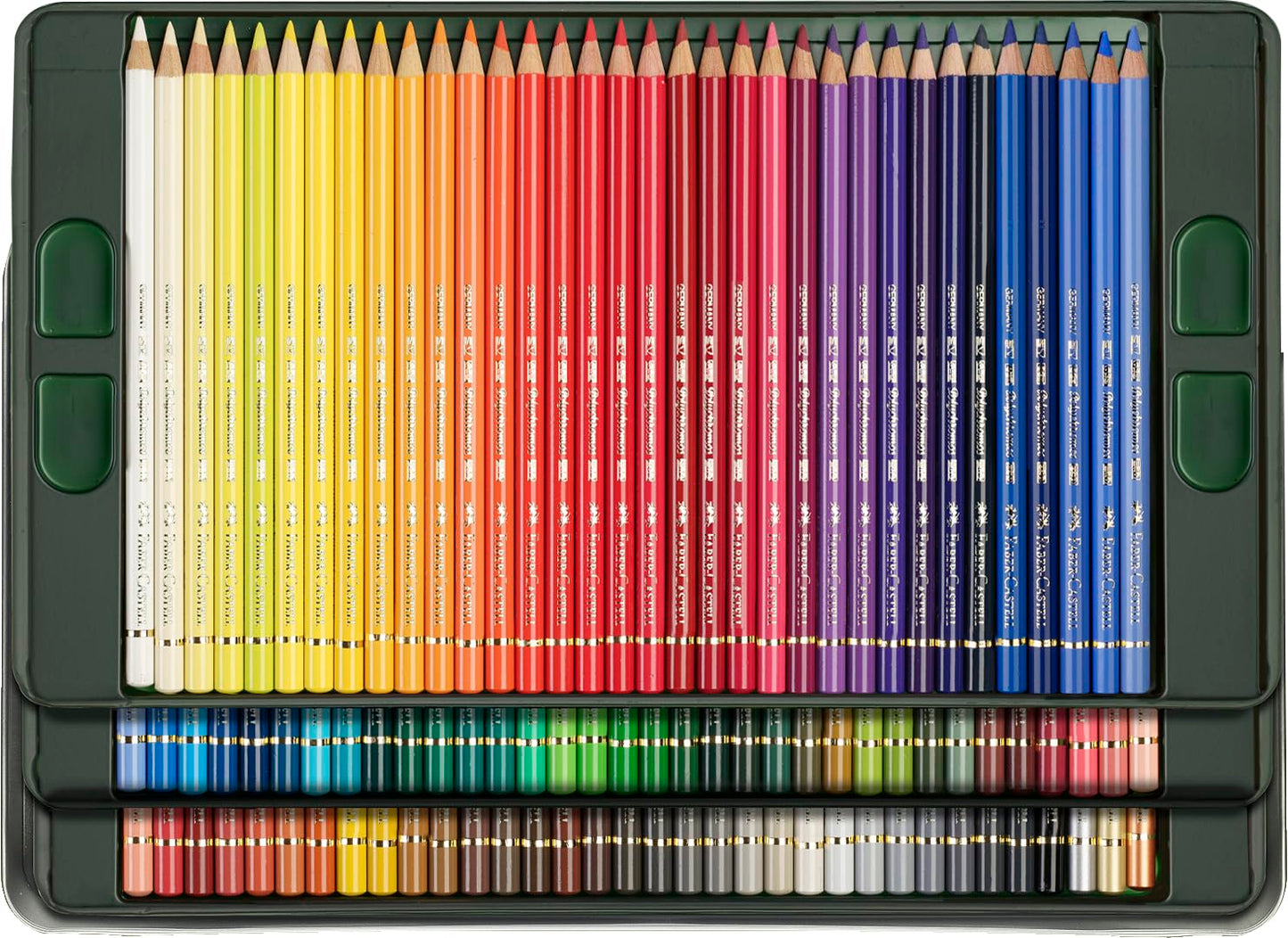 FABER-CASTELL - Polychromos artist colored pencils, 102 colors metal case - FC210061
