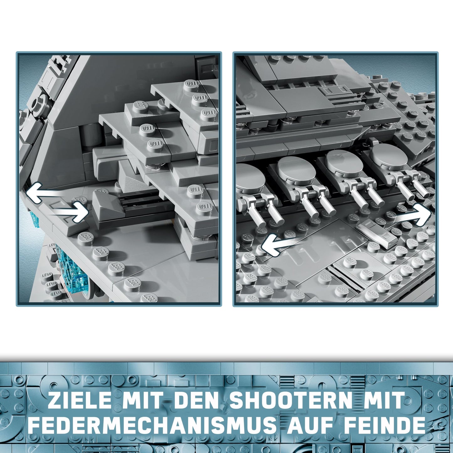 LEGO Star Wars 75394 Imperial Star Destroyer - spaceship toy with detailed interior and 7 minifigures - birthday gift for boys aged 10 and over and adult fans