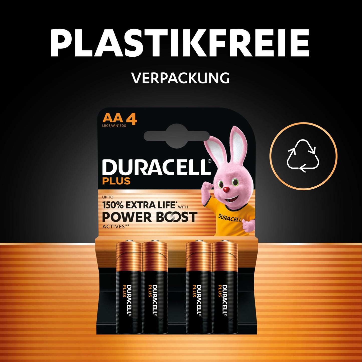 DURACELL Plus AA Batteries (Pack of 36) - Alkaline Batteries 1.5V - LR06