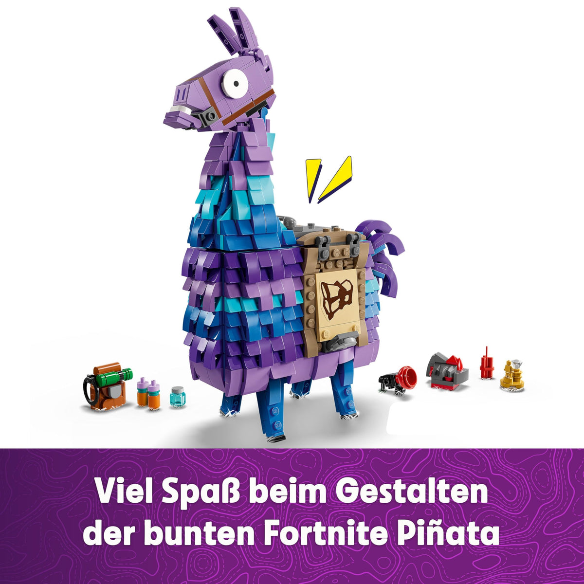 LEGO Fortnite Supply Llama Toy - Build & Collect Playset from the Video Game - Accessories like Slurp Juice - Gaming Playset - Gamer Gift for Boys, Girls, and Teenagers aged 12 and up - 77071