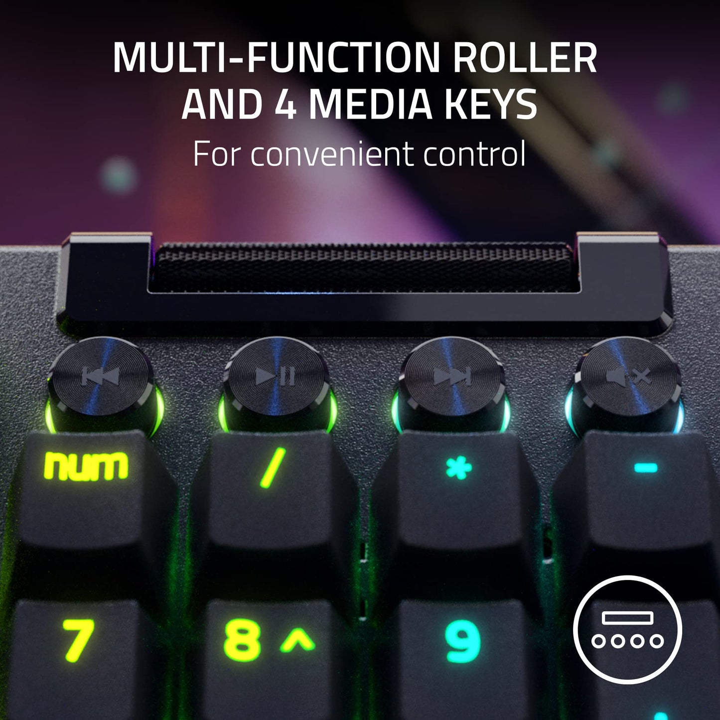 Razer BlackWidow V4 Pro Green Switch (RZ03-04680100-R3M1)