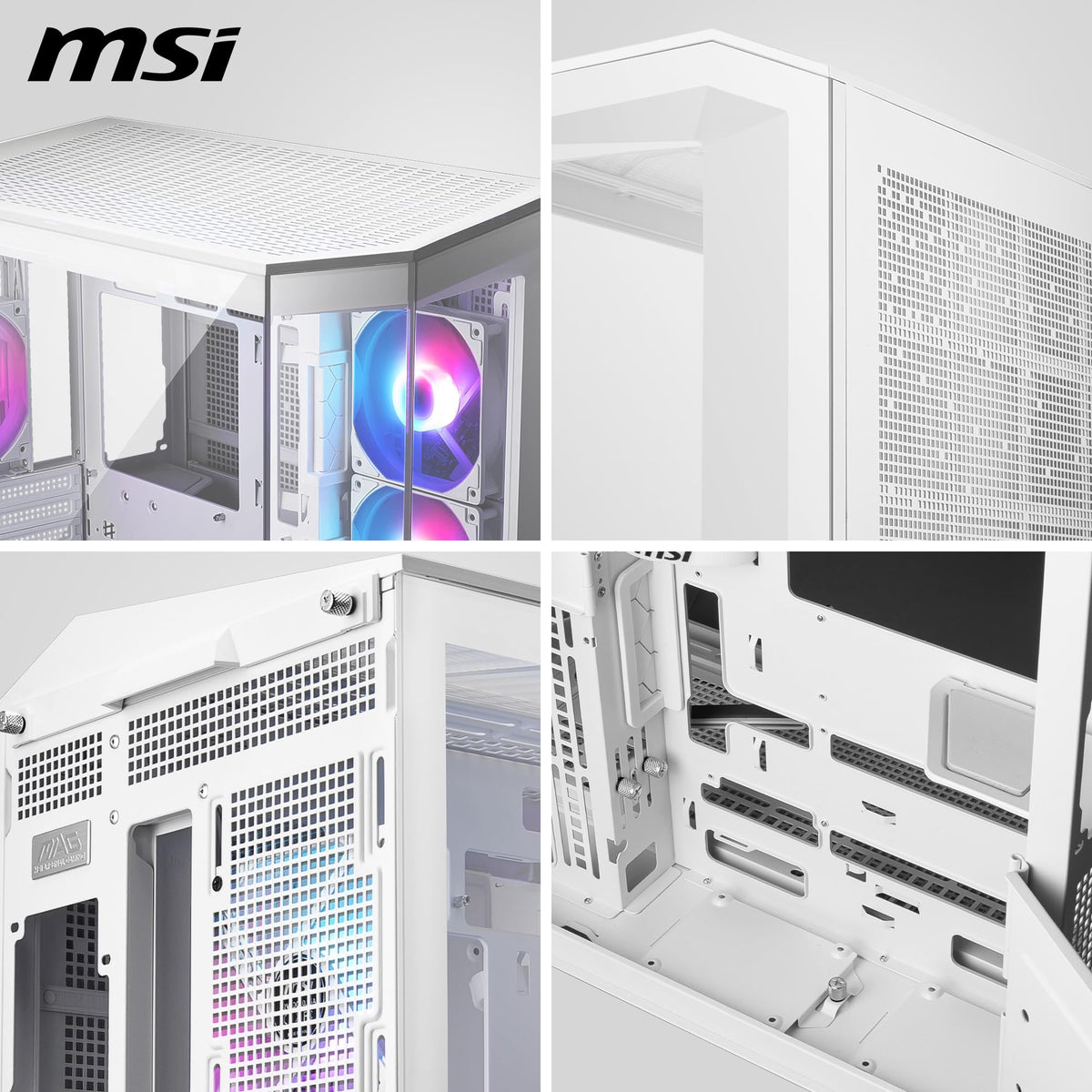 MSI MAG PANO 100R PZ White - ATX PC Case - 306-7G26W22-HH9