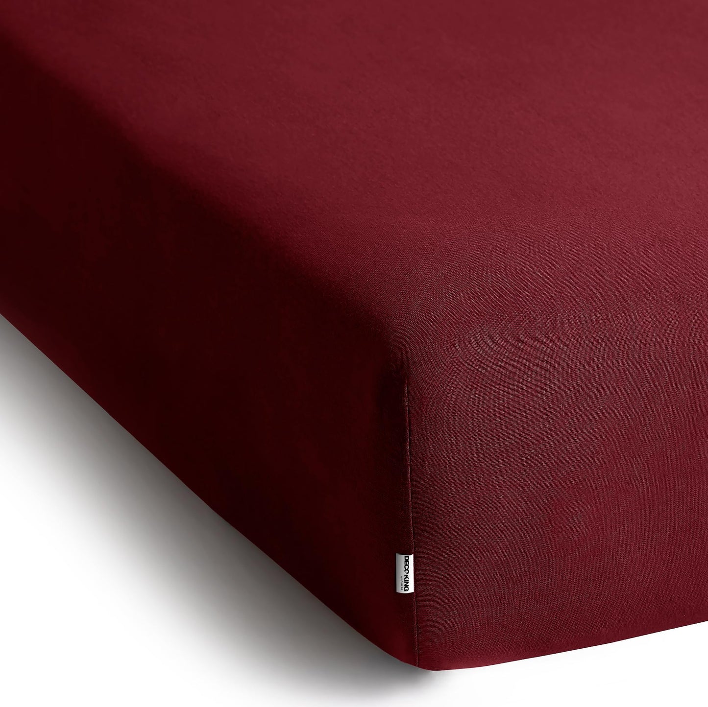 DecoKing fitted sheet 200x220 220x240 cm 100% combed cotton Bordeaux fitted sheets Jersey box spring bed Amber 200 x 220 220 x 240