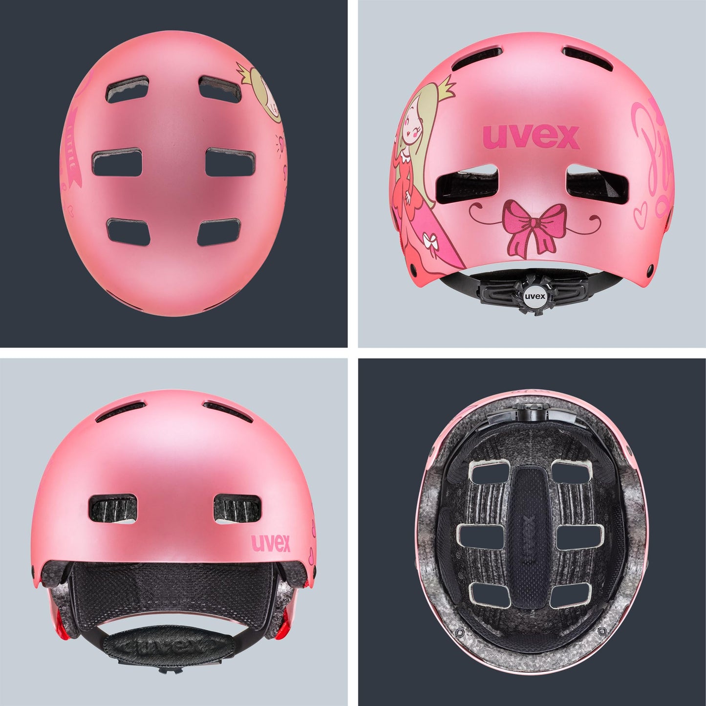 uvex Kid 3 cc - robust bicycle helmet for children - individual size adjustment - optimized ventilation - pink matt - 51-55 cm - S4149050215