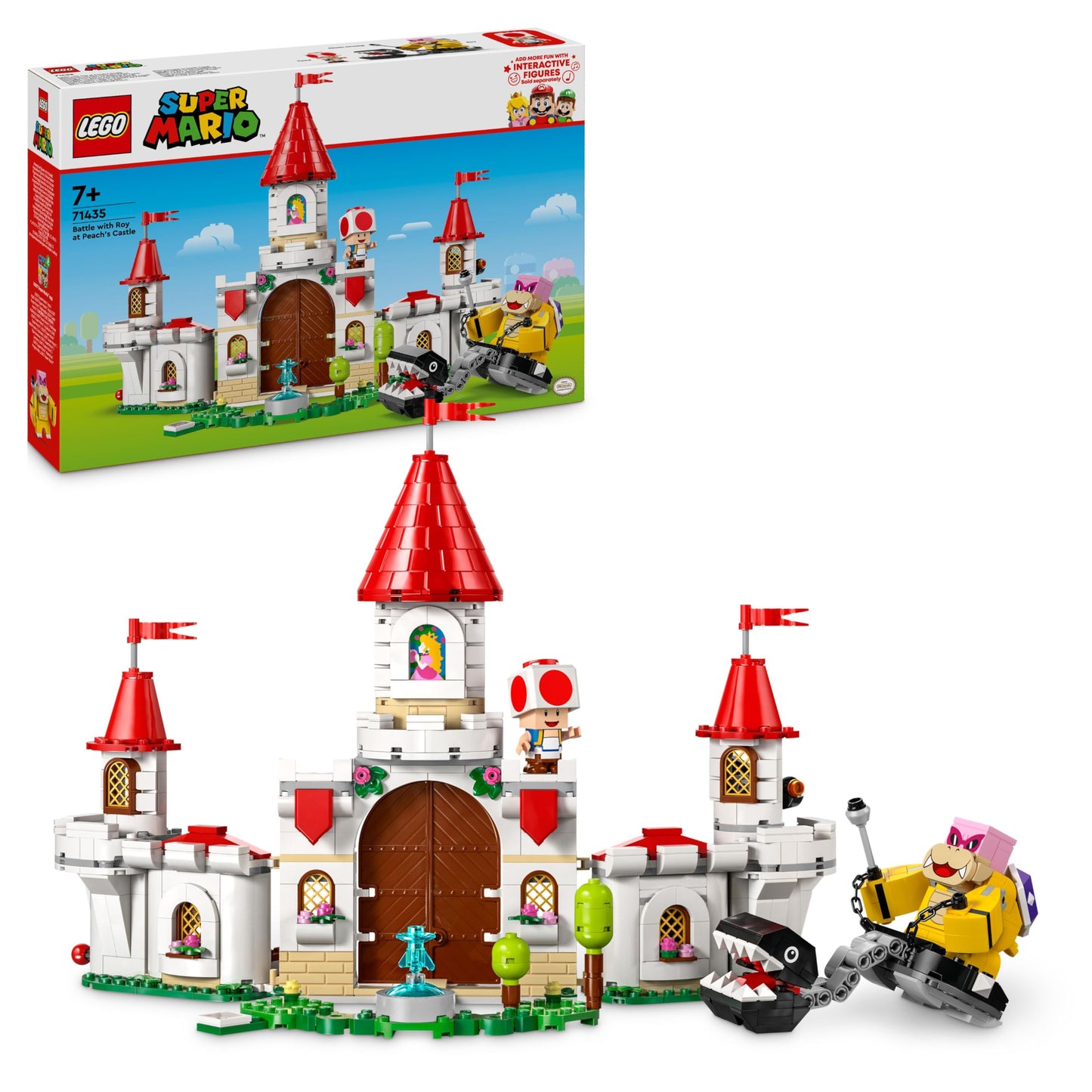 LEGO Super Mario Showdown with Roy at the Mushroom Palace, adventure playset with Nintendo characters, gift for girls, boys and gamers aged 7 and over 71435