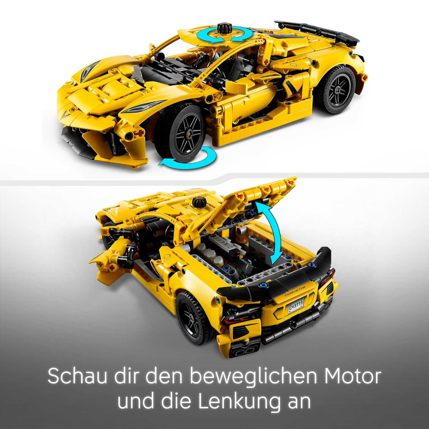 LEGO Technic Chevrolet Corvette Stingray - building toy to collect - toy sports car - model car - gift for boys and girls aged 9 and up who love toy cars 42205
