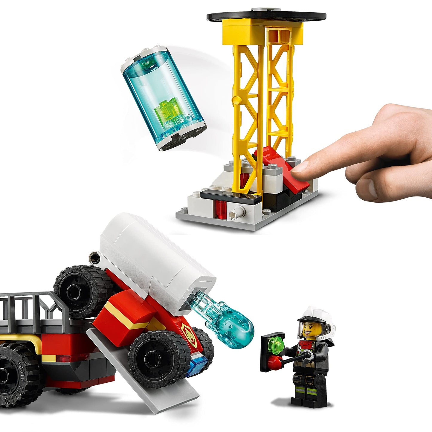 LEGO 60282 City Mobile Fire Department Operations Center with Toy Fire Engine, Fire Station for Boys and Girls Ages 6 and Up, Gift Set