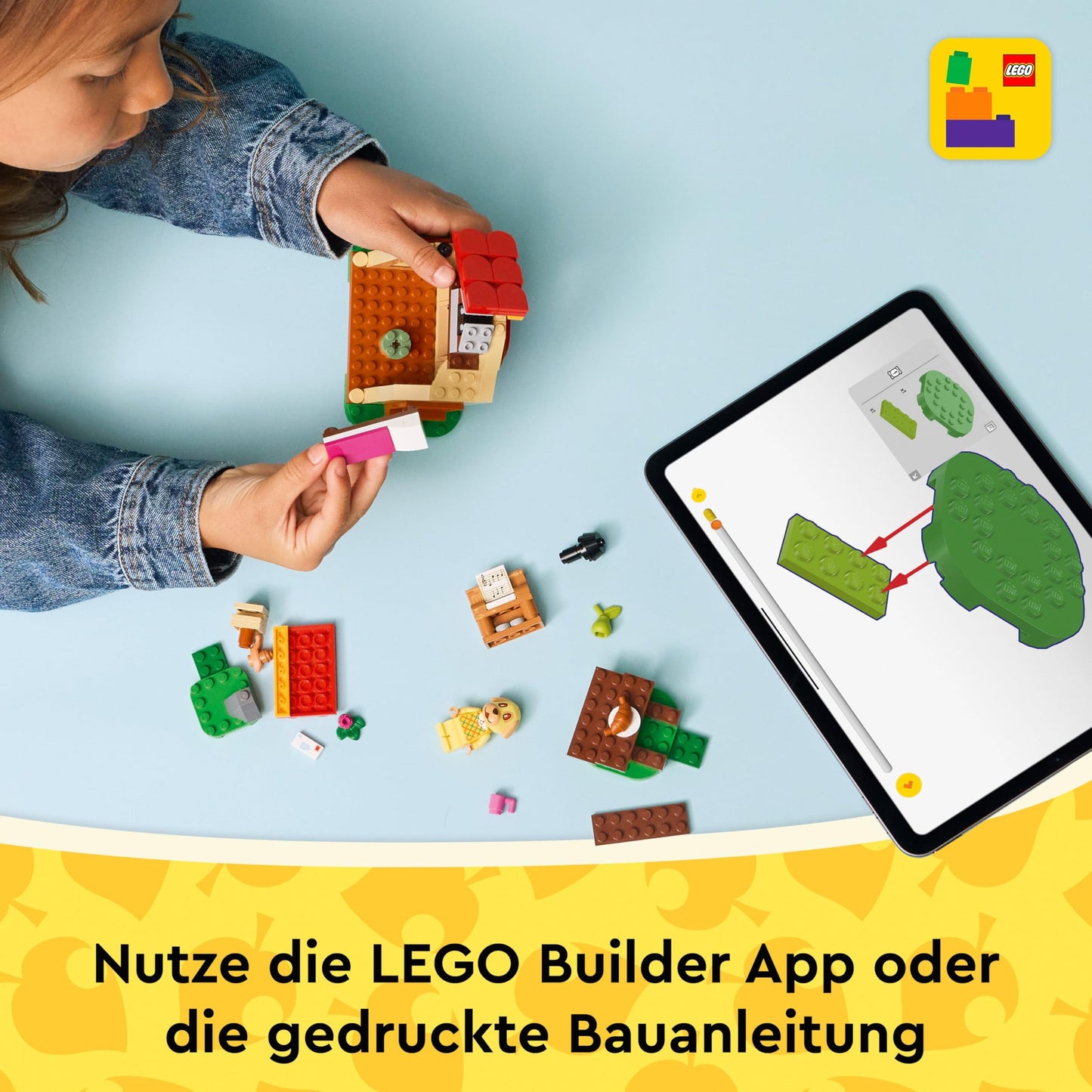 LEGO Animal Crossing - Bee's Cozy House - Toy with Minifigure, Piano, Picnic Table & Food Accessories - Playset Gamer Gift for Girls, Boys & Fans from 6 Years - 77058
