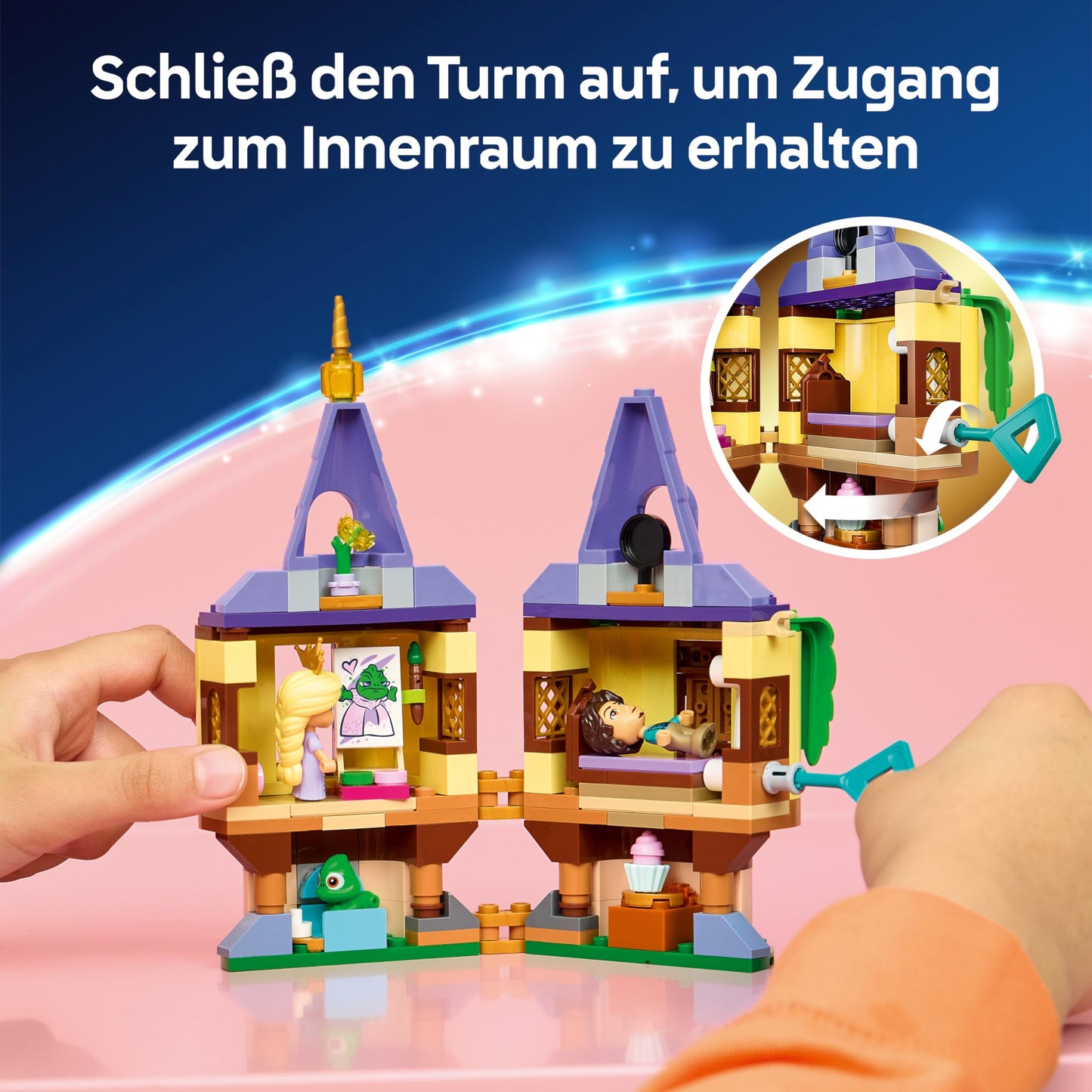 LEGO ǀ Disney Princess Rapunzel's Mini Tower - Rapunzel - Newly Tangled - Set with 2 mini dolls, Pascal figure, accessories and castle - Gift for girls aged 5 and up and film fans - 43294