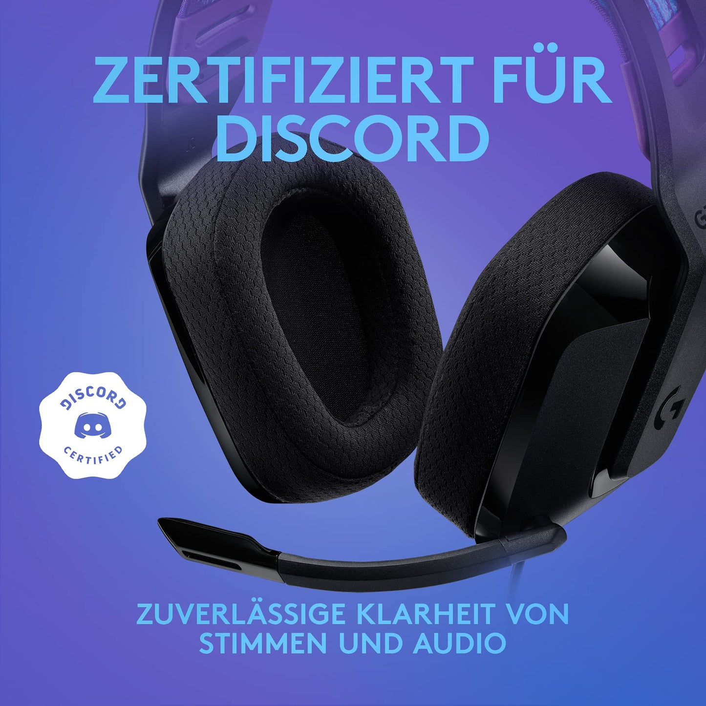 Logitech G G335, Wired Gaming Headset, Microphone with Flip Mute Switch, 3.5mm Audio Jack, Memory Foam Ear Pads, Lightweight, Compatible PC, PlayStation, Xbox, Nintendo Switch - Black - 981-000978