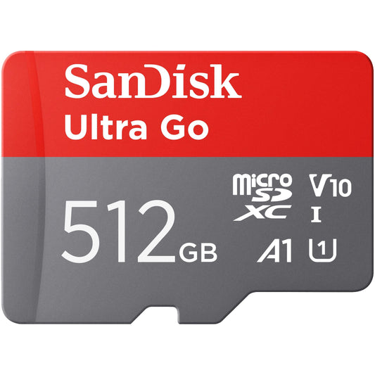 SANDISK 64 GB Ultra Go Micro SDXC memory card + SD adapter - SDSQUVC-512G-GZ6MA
