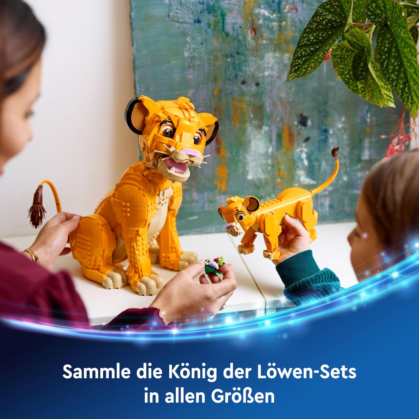 LEGO ǀ Disney Simba, the king's lion cub, building toy for children, fantasy playset with lion figure, cool gift idea for girls and boys aged 6 and up, children's toy 43243