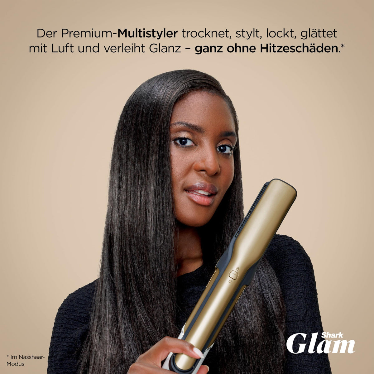 Shark Glam Multistyler și uscător de păr pentru păr drept, HD6041SEU