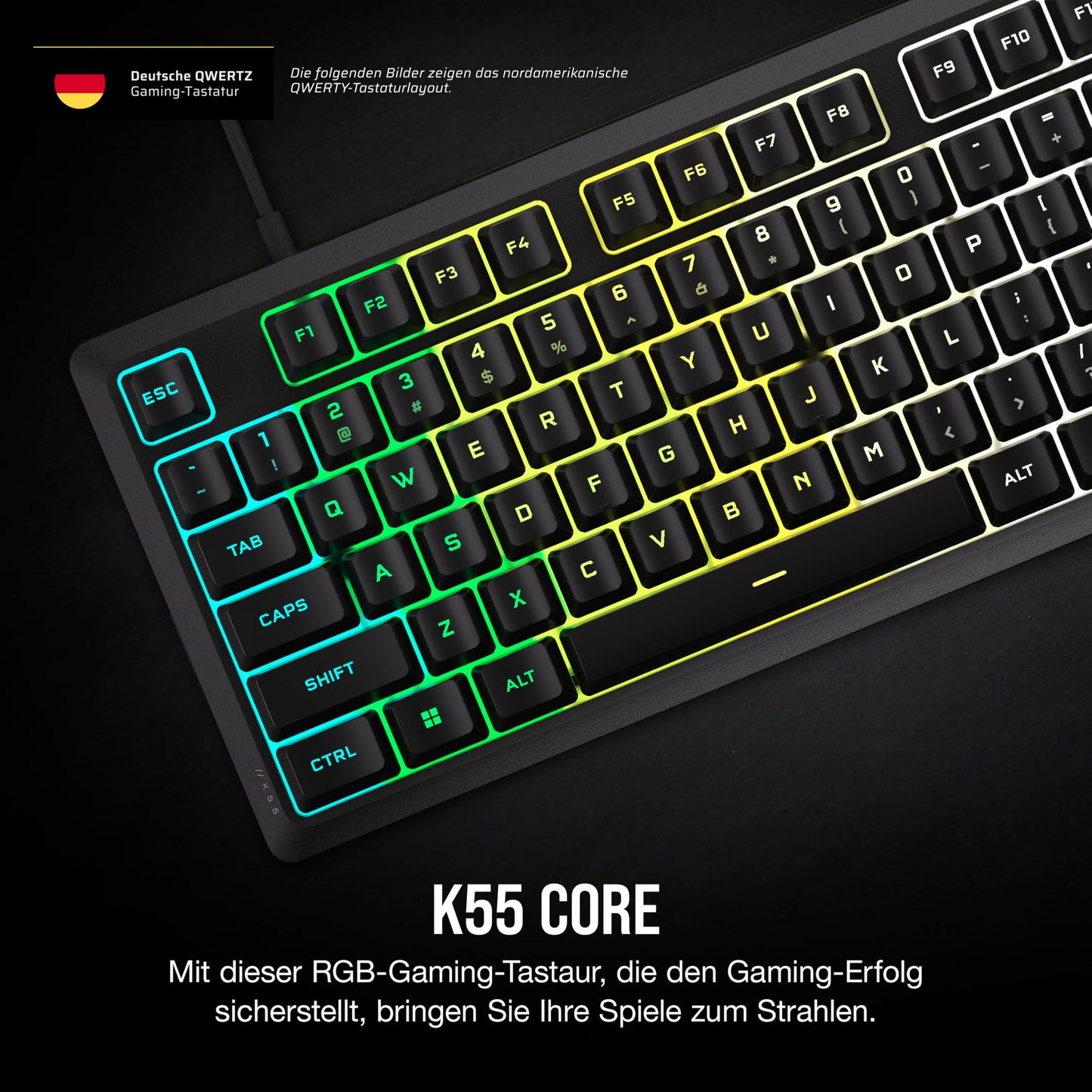 Corsair K55 CORE RGB DE CH-9226C65-DE