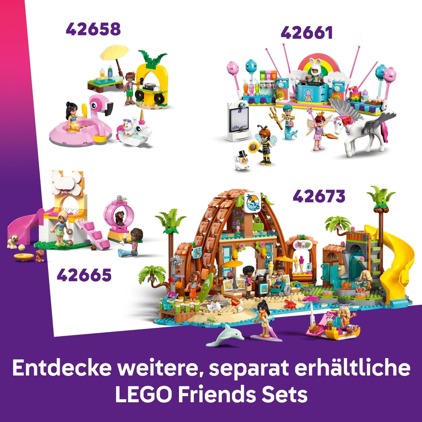 LEGO Friends sailing adventure set - toy including boat with rotating sail, 4 mini dolls and 2 dolphin figures as well as fun accessories - creative birthday gift for girls aged 8 and over - 42664