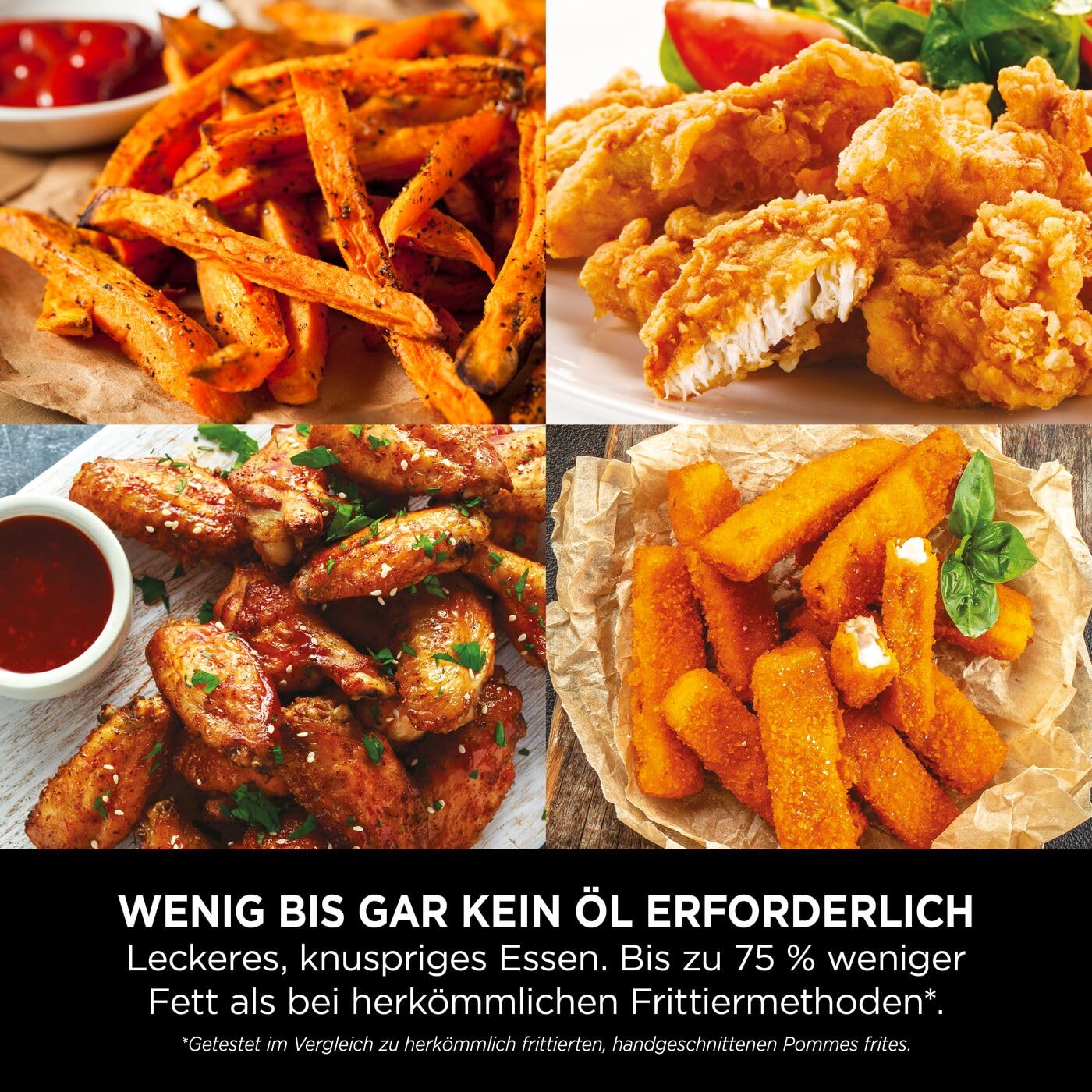 Ninja air fryer 4.7L 3in1 air fryer deep fryer hot air fryer - AF110EU