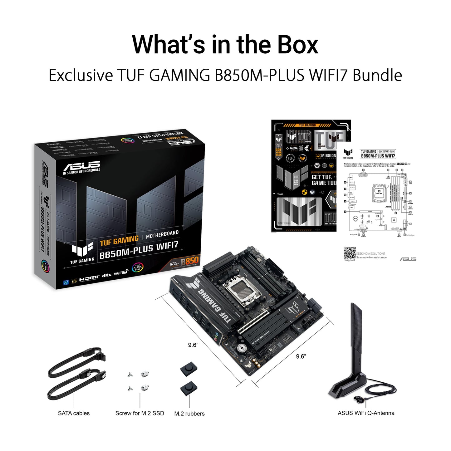 ASUS TUF Gaming B850M-PLUS WIFI7 motherboard socket AMD AM5 - 90MB1MU0-M0EAY0