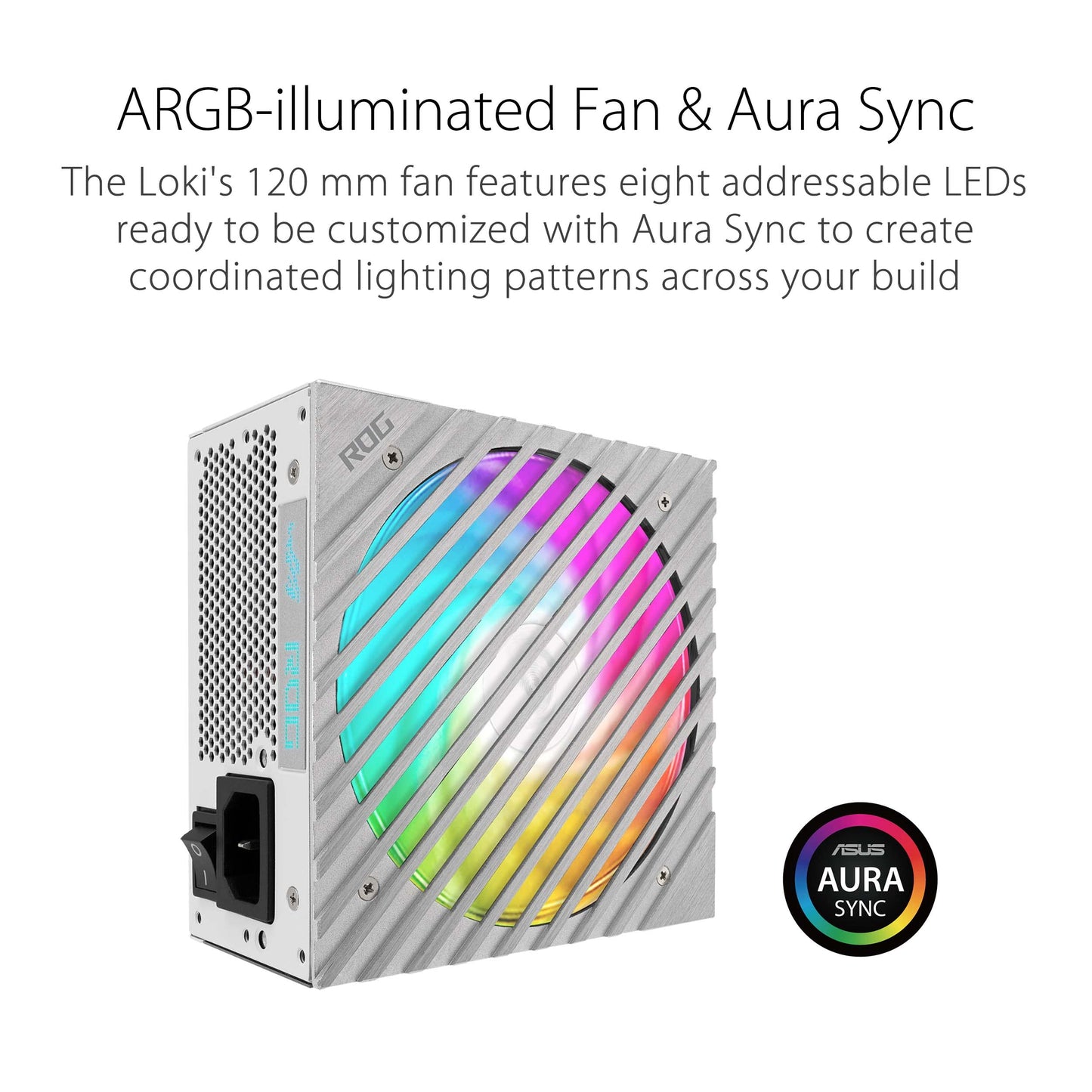 ASUS ROG Loki SFX-L 850W Platinum Gaming Power Supply | White - 90YE00N2-B0NA00