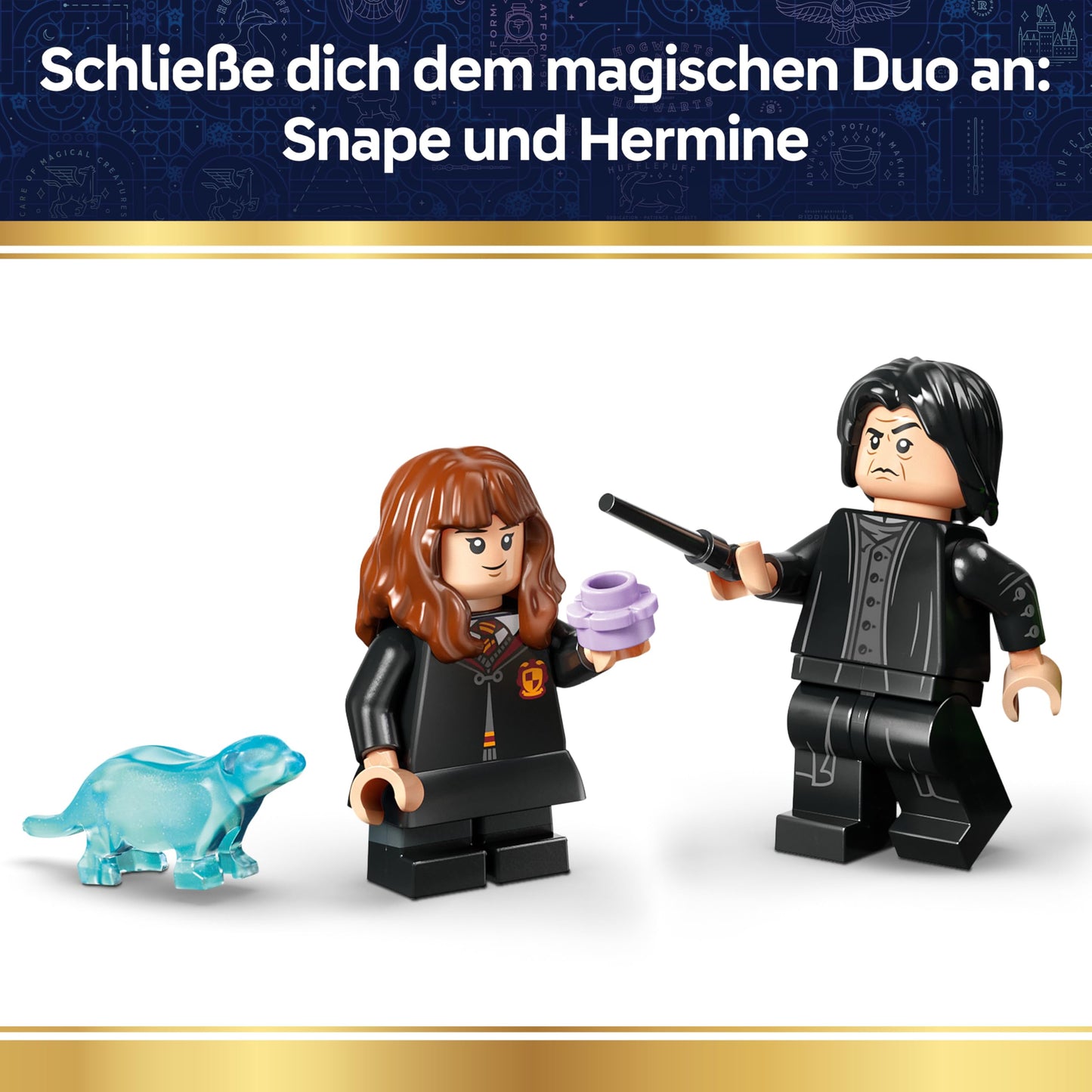 LEGO Harry Potter Cauldron: Secret Potions Classroom - DIY Set for Desk or Bedroom with Patronus and Hermione and Snape Minifigures - Gift for Children Ages 10 and Up - 76464
