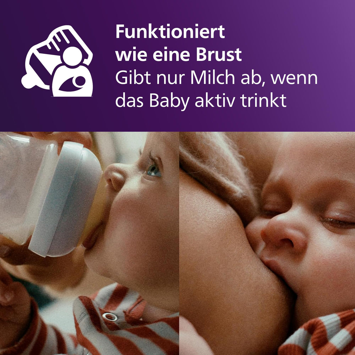 Philips Avent Bottle Warmer Gift Set – Fast Premium Bottle Warmer and Natural Response Baby Bottle, intelligent temperature control, automatic shut-off, defrost function, SCF358/10