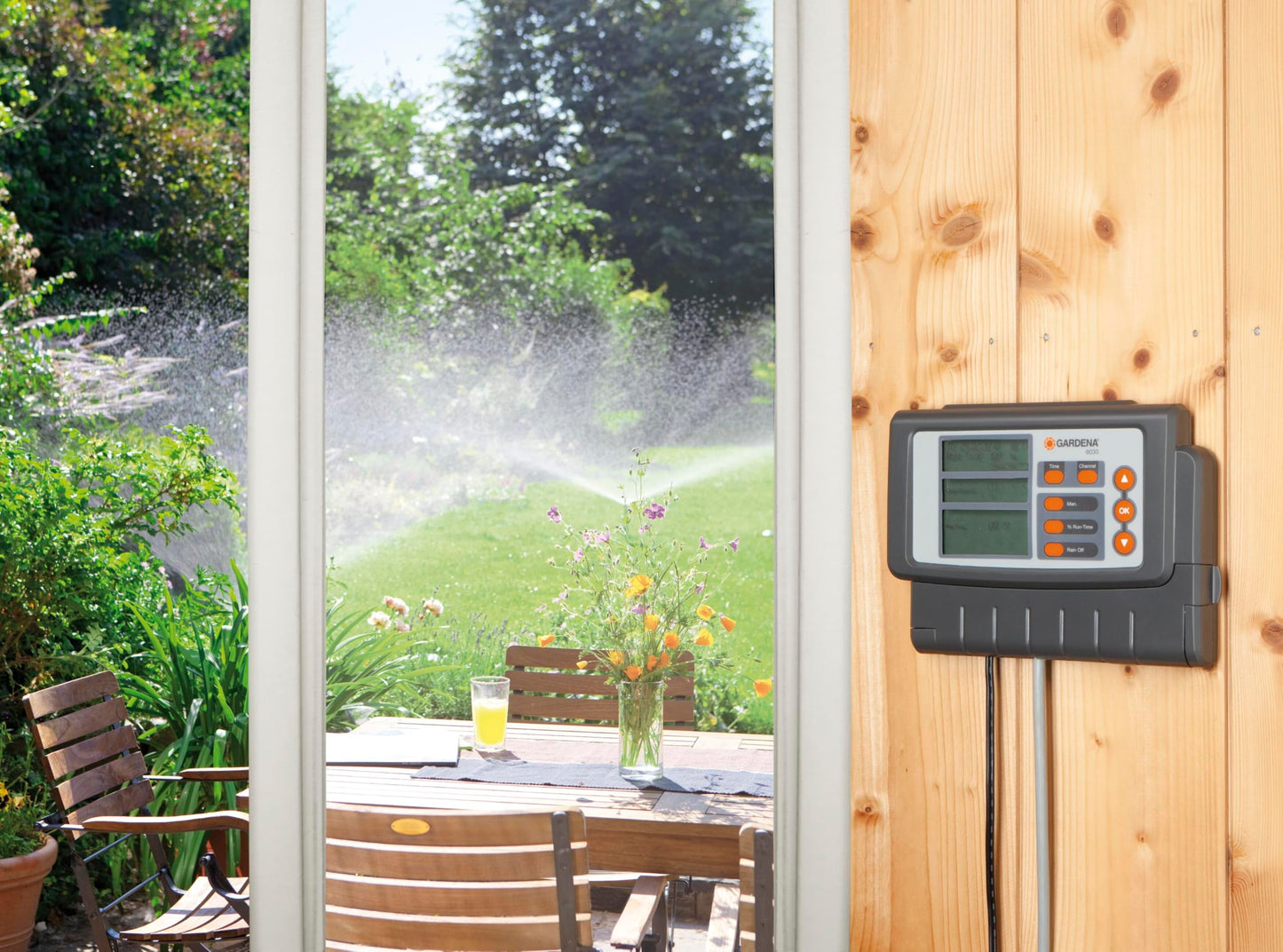 Gardena irrigation controller Classic 6030: irrigation computer for automatic irrigation, large display, for up to 6 valves (1284-20)