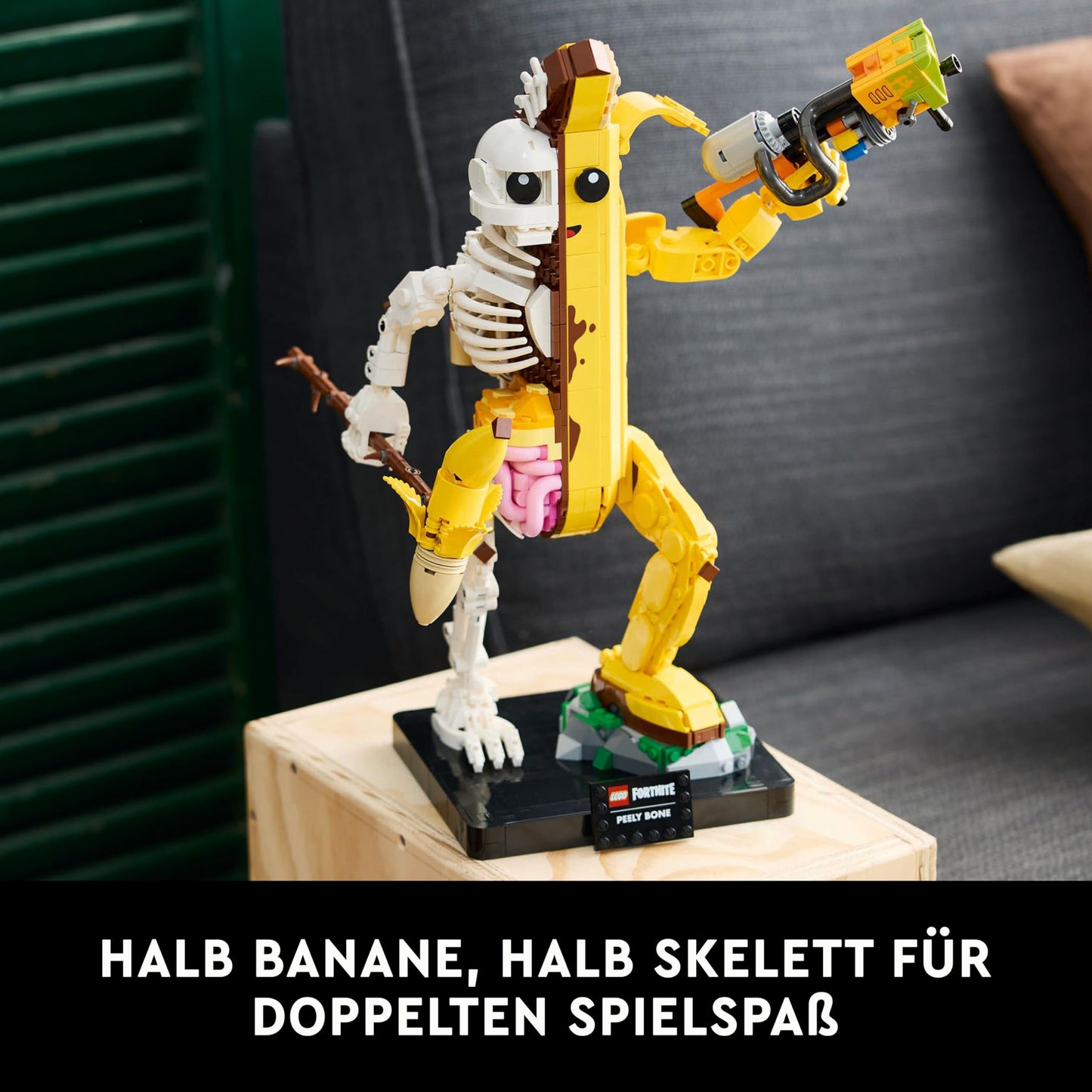 LEGO Fortnite Bone Scarf - Gamer Model Building Set for Adults - Bowl Bat Pickaxe, Paint Launcher, Banana Backpack - Gaming Decoration - DIY Set - Gaming Gift for Adults & Fans - 77072
