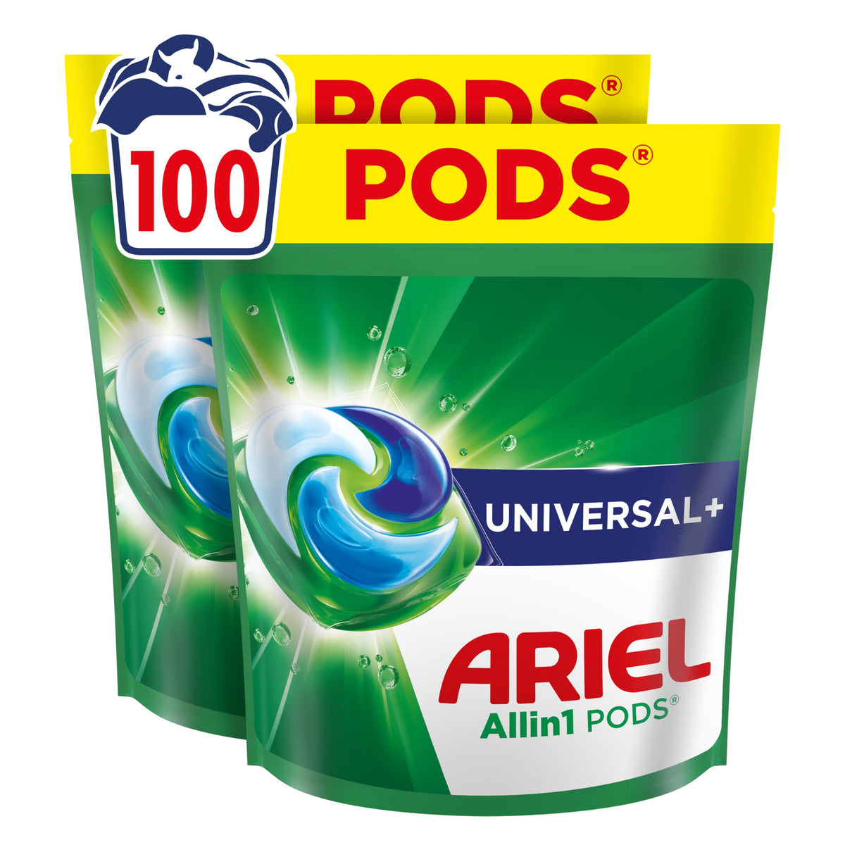 Ariel Pods Universal+ Detergent, 100 Washes - 8006530153607