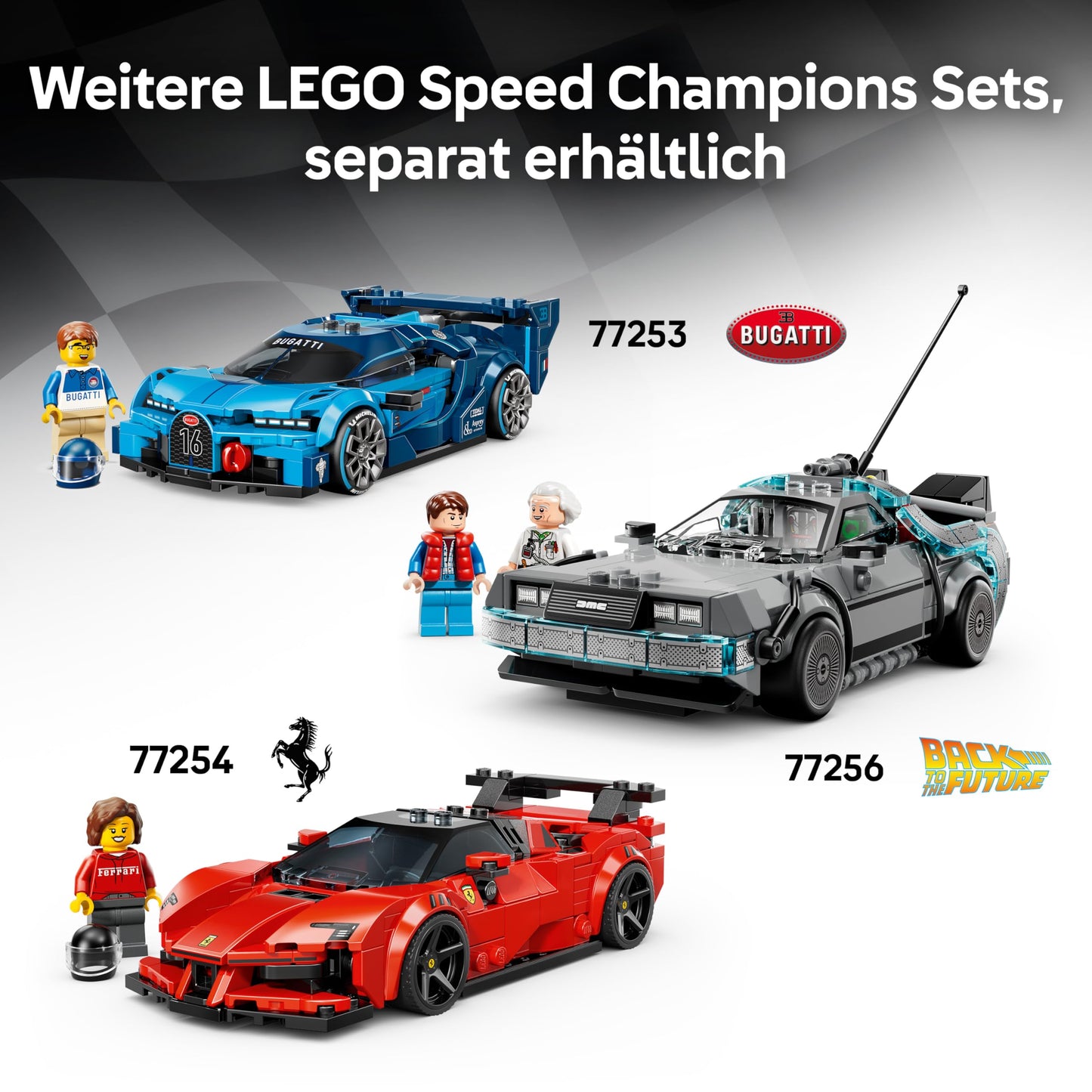 LEGO Speed Champions McLaren W1 - model car with collectible driver minifigure - birthday gift idea for boys aged 9 and up and motorsport fans - 77257
