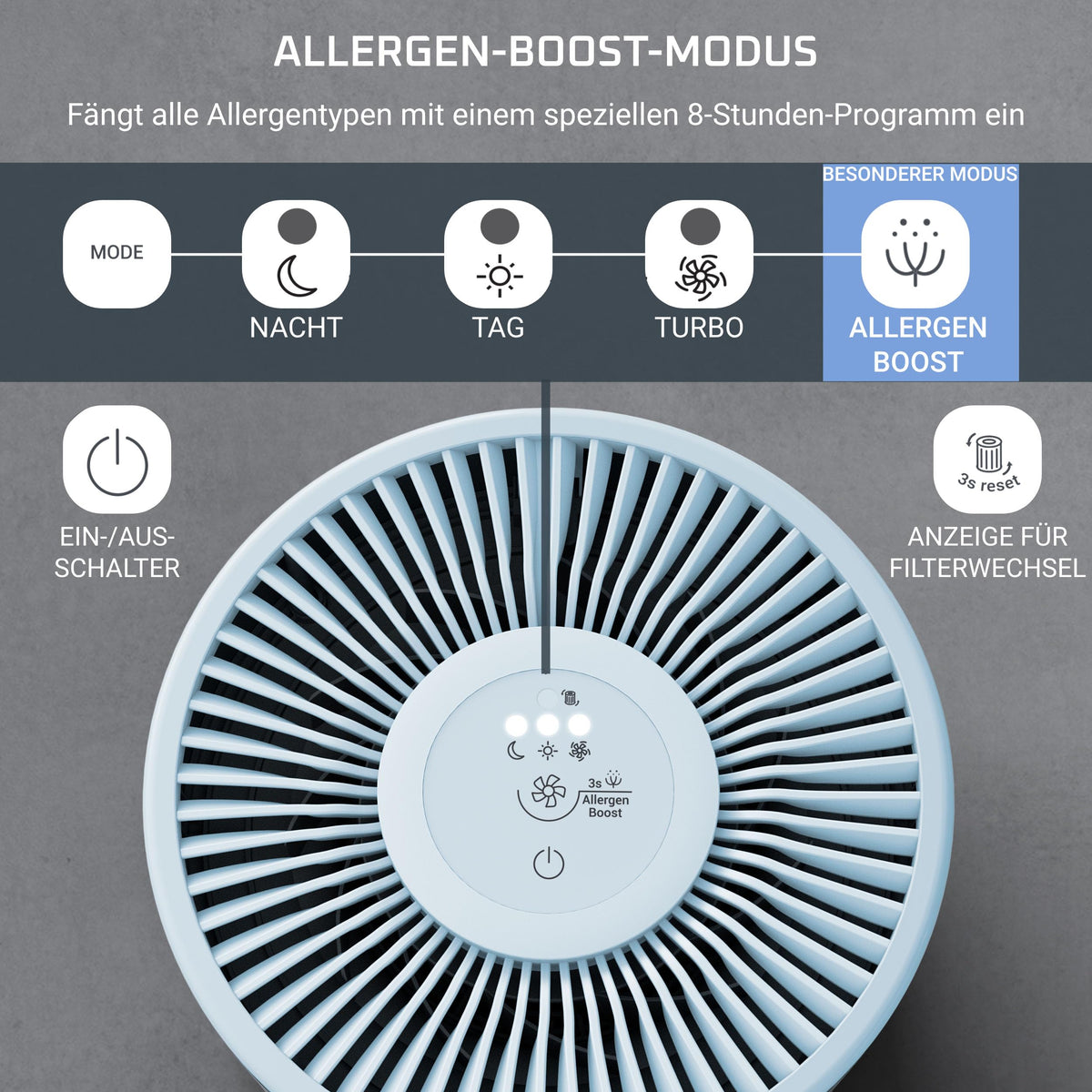 Rowenta Pure Air Mini Air Purifier, for home, ultra-compact size - PU1520F0