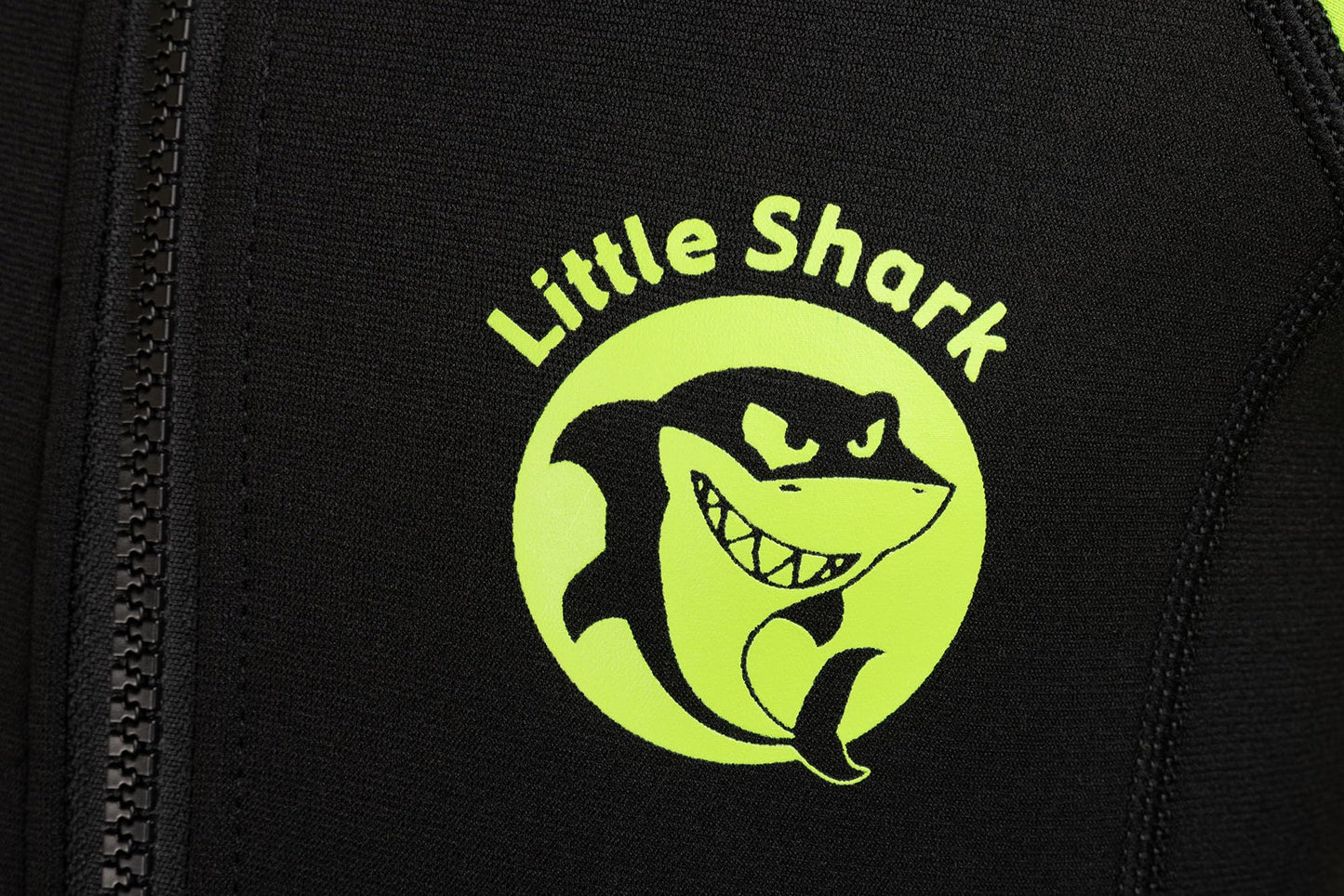 Cressi Shorty 2mm children's wetsuit - children's swimming suit with UV, cold protection, jellyfish protection - girls & boys swimming suit - black/lime - 7/8 years - XDG003305