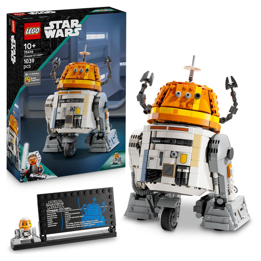 LEGO Star Wars 75416 Ahsoka Astromech Droid Chopper (C1-10P) Figure - Toy with movable head, removable arms and center wheel - Gift for Ahsoka fans, boys and girls aged 10 and up
