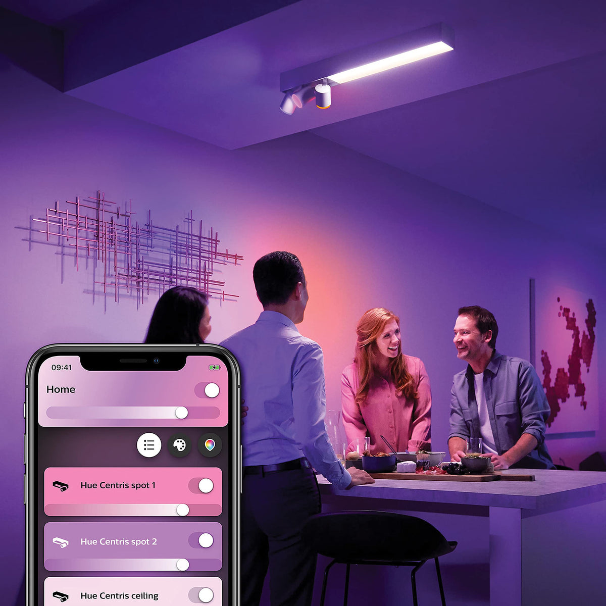Philips Hue Centris 3er Spotlight, Indoor Lighting, White - 8720169318496