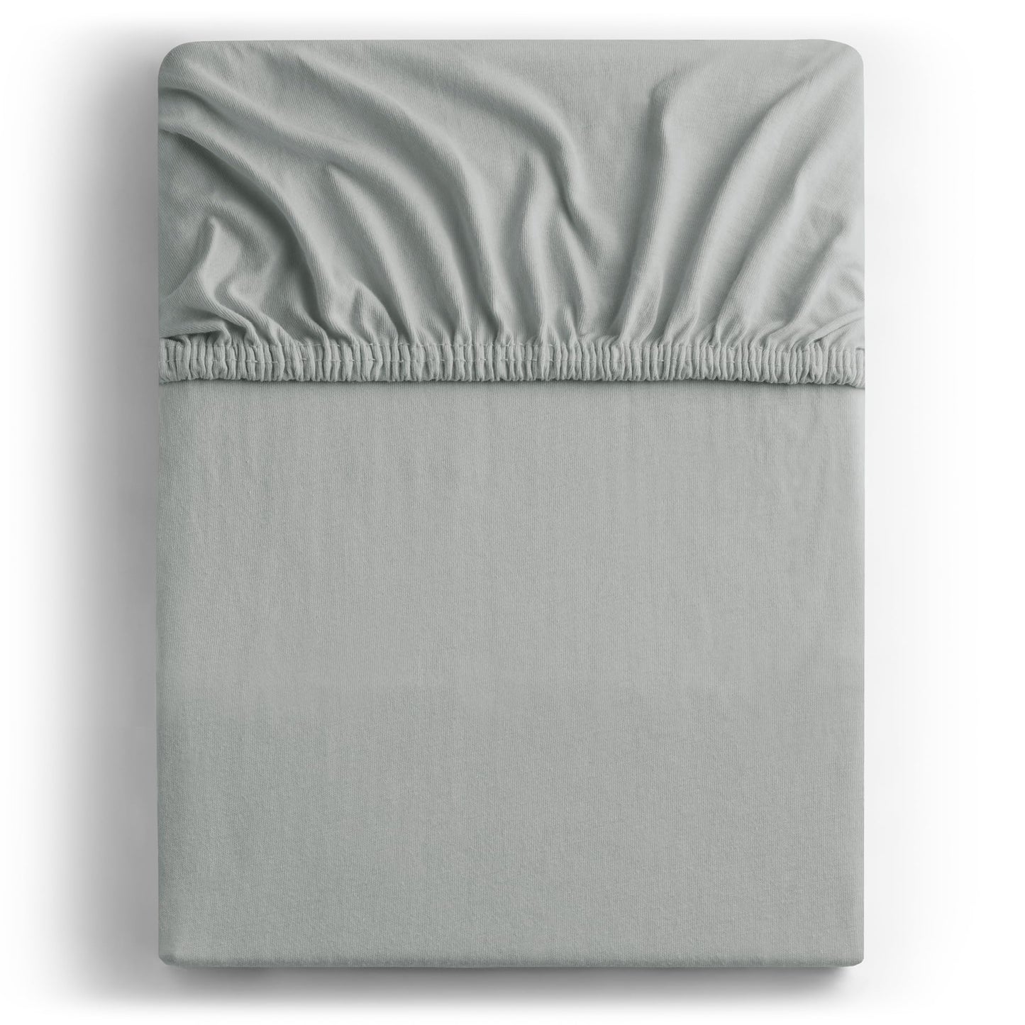 DecoKing fitted sheet 200x220 220x240 cm 100% combed cotton gray steel fitted sheets jersey box spring bed Amber 200 x 220 220 x 240