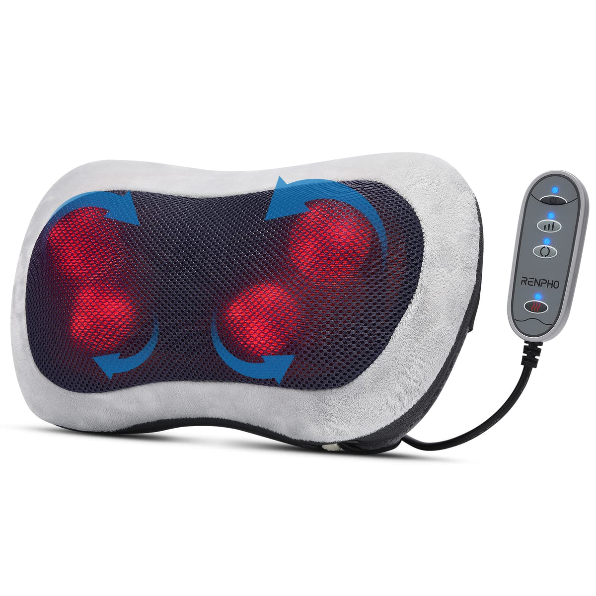 RENPHO Massage Pillow for Back, Neck, Shoulder, Shiatsu Massager - RP-NM068