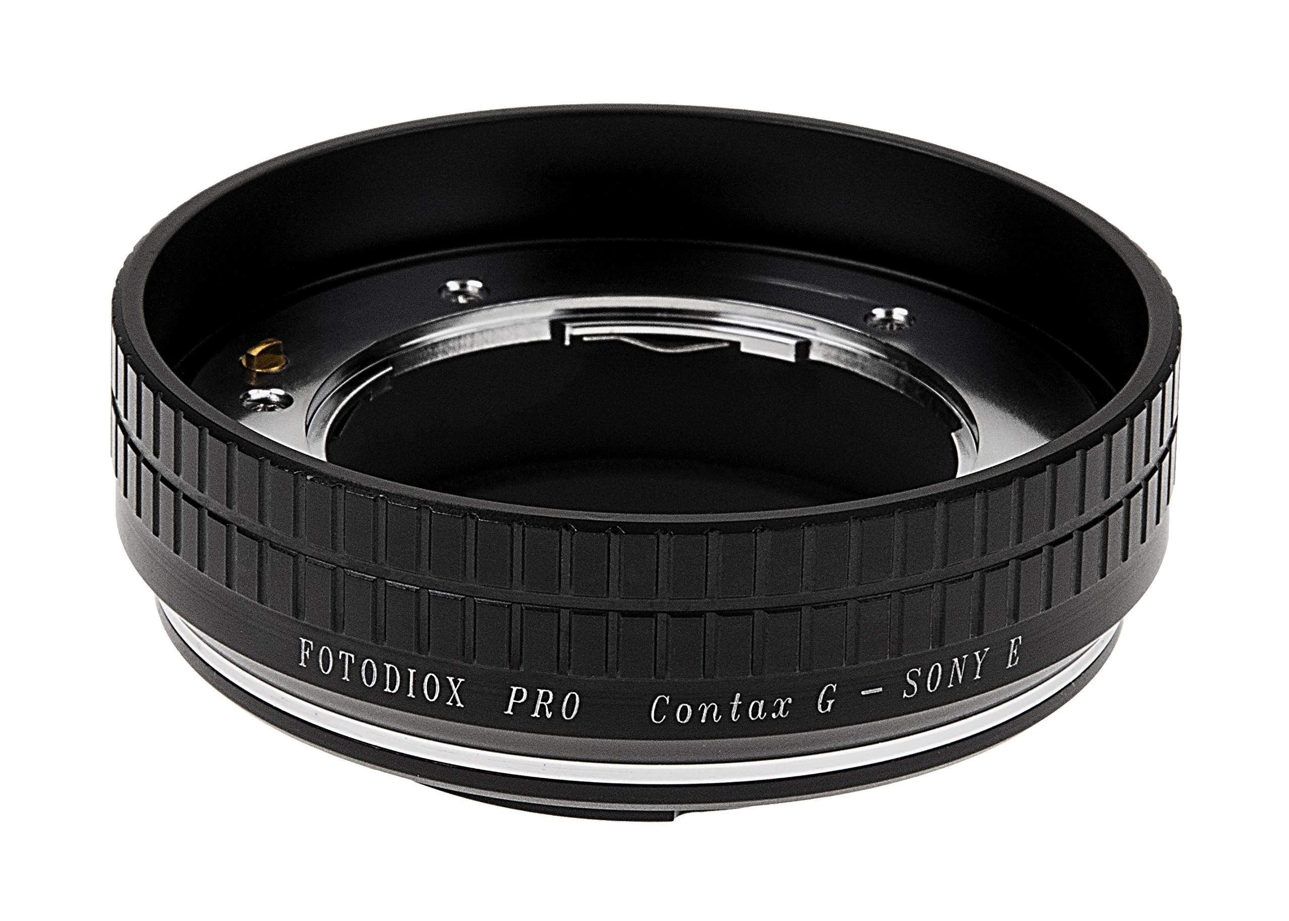Fotodiox Pro Lens Mount Adapter Compatible with Select Contax G Lenses on Sony E-Mount Cameras - CntxG-SnyE-Pro